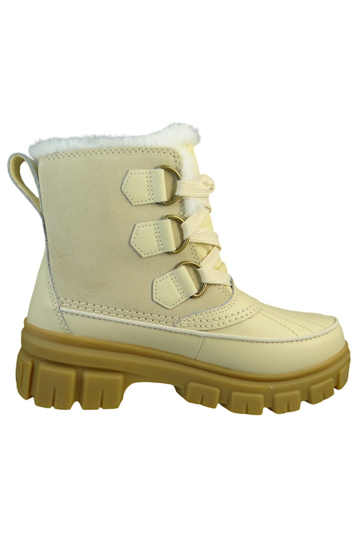 Sorel-Damen Stiefel Stiefel Winterschuhe Torino V Wp 2106701 Beige 292 Honey White Leder/synthetik Mit Ge 6
