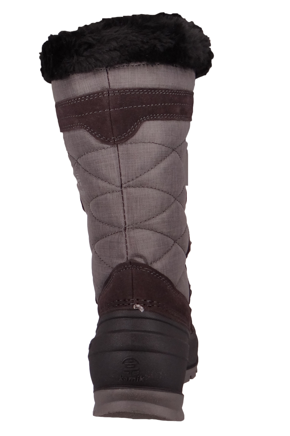 Kamik-Damen Winterstiefel Winterschuhe Snovalley 4 Nk2283 Grau Charcoal Leder/synthetik Mit Icekiss Laufso 4