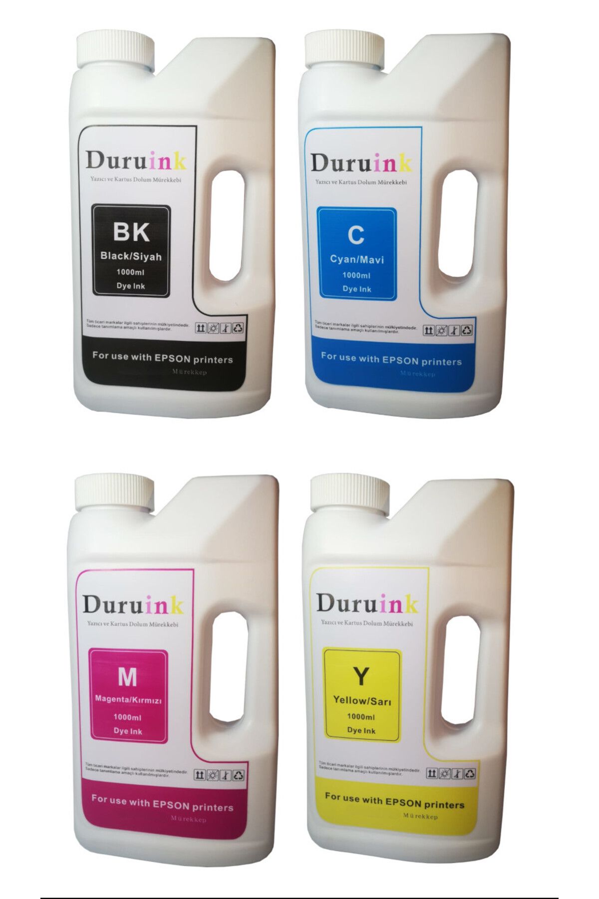 Duruink EPSON EcoTank L5590 101 103 UYUMLU MÜREKKEP SETİ 4 RENK 4x1000ml