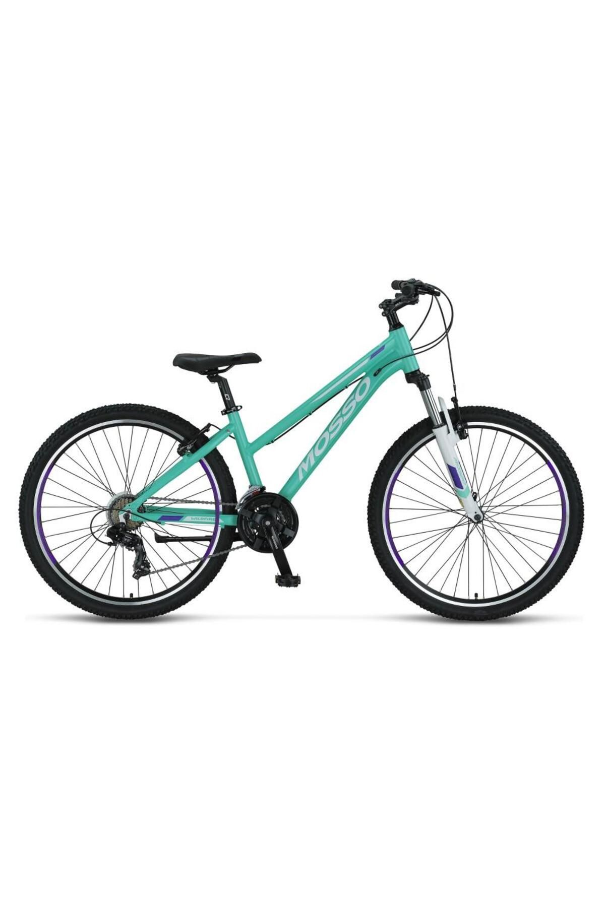 Mosso Wildfire L 26 Jant 14K 21SPD V Fren Dağ Bisikleti Emerald Yaşil Mor