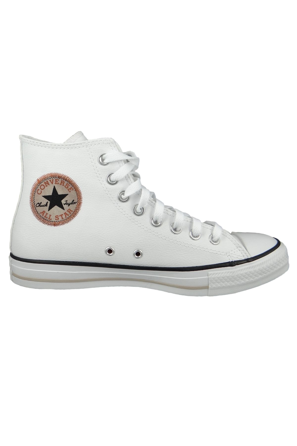 converse-Herren High Sneaker Chuck Taylor All Star 170861c Weiß White Red Bark String Leder 5