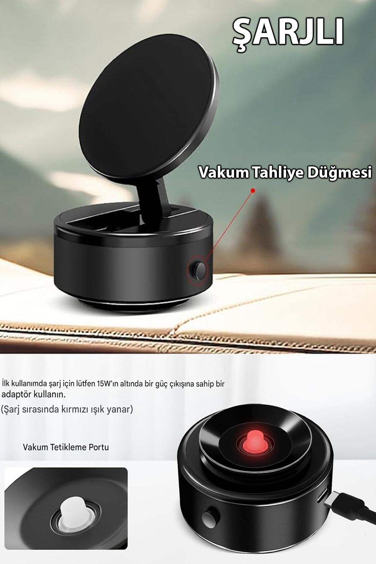 nextbuy Ayarlanır Araç Telefon Tutucu Torpido Cama Uygun Otomatik Vantuzlu Araba Telefon TutacağıAkrobat D21