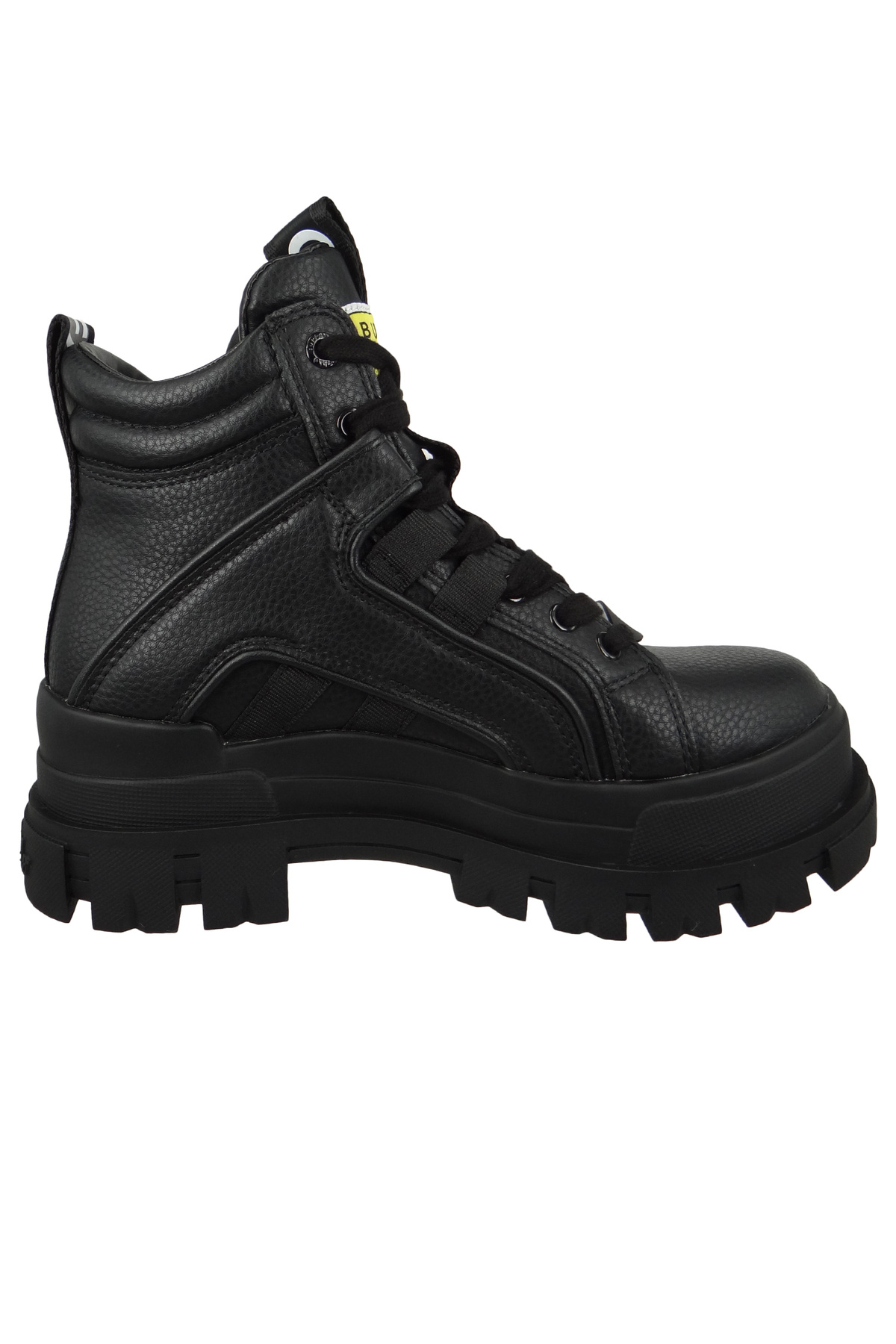 Buffalo-Damen Sportliche Stiefelette Aspha Nc Mid 1622045 Schwarz Black Kunstleder Mit Perfect Fit Durch Me 5
