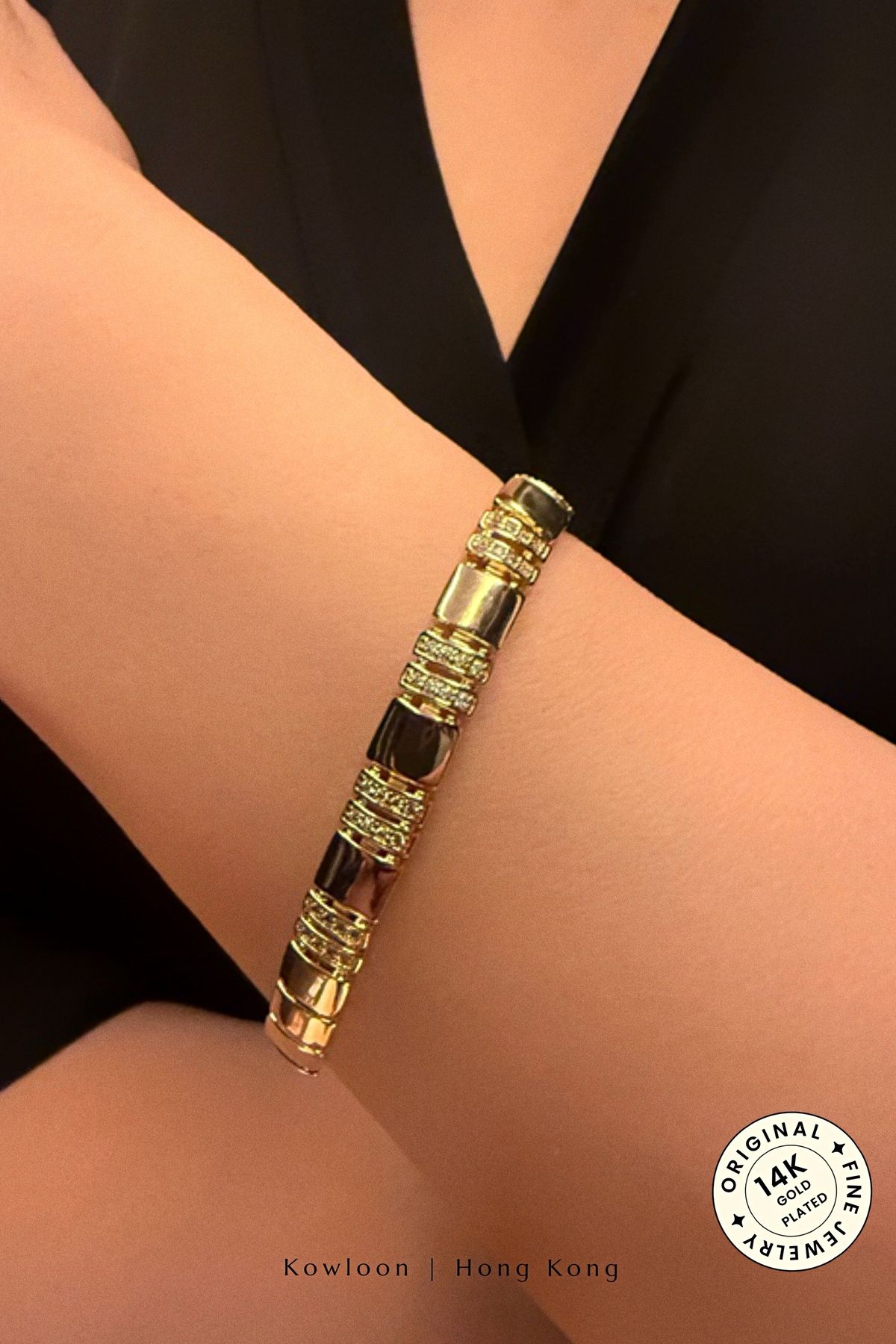 cacharel classic 14K Altın Kaplama Çelik Bileklilk