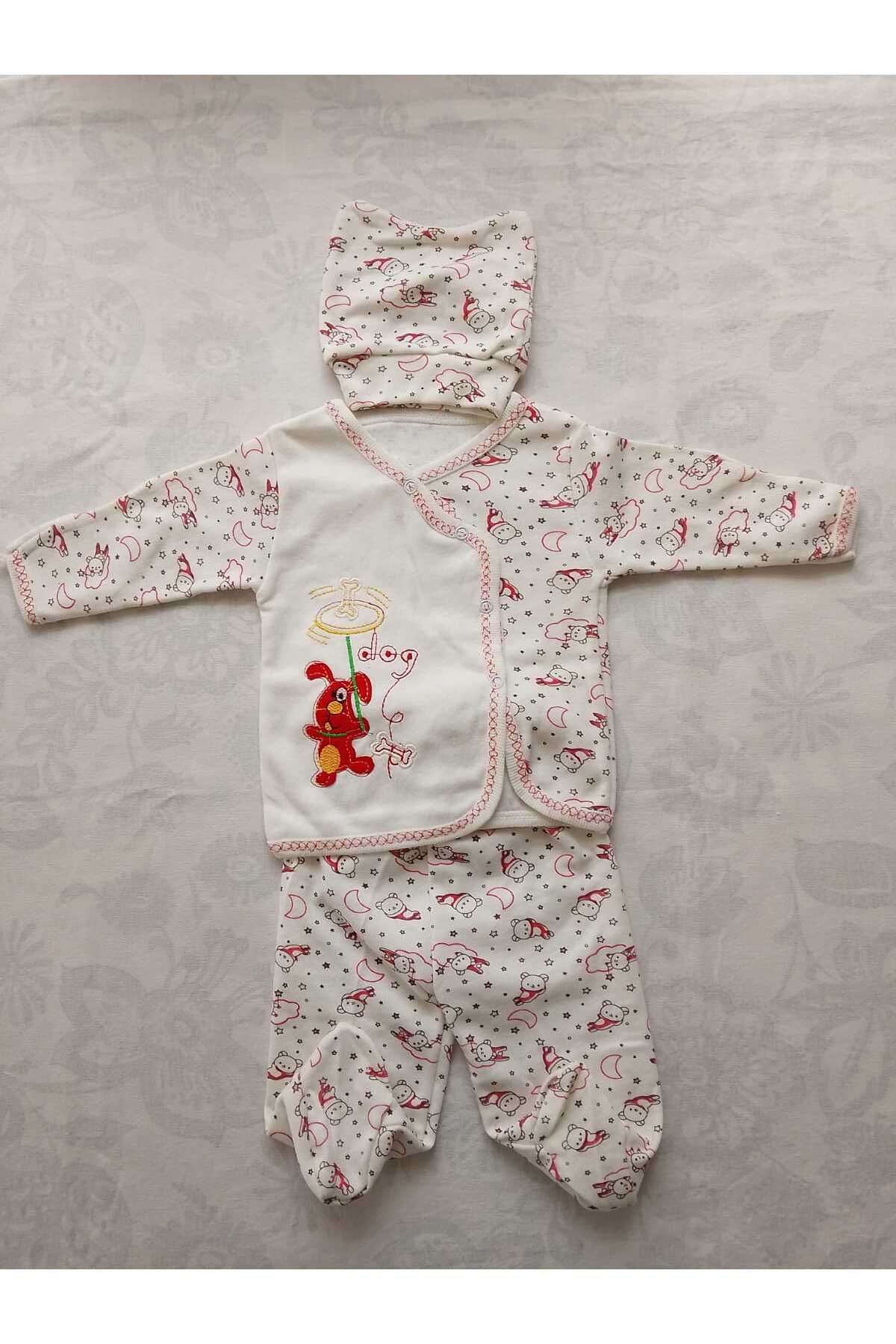 FurkanBABY Hayvan Desenli Yenidoğan Bebek Takımı