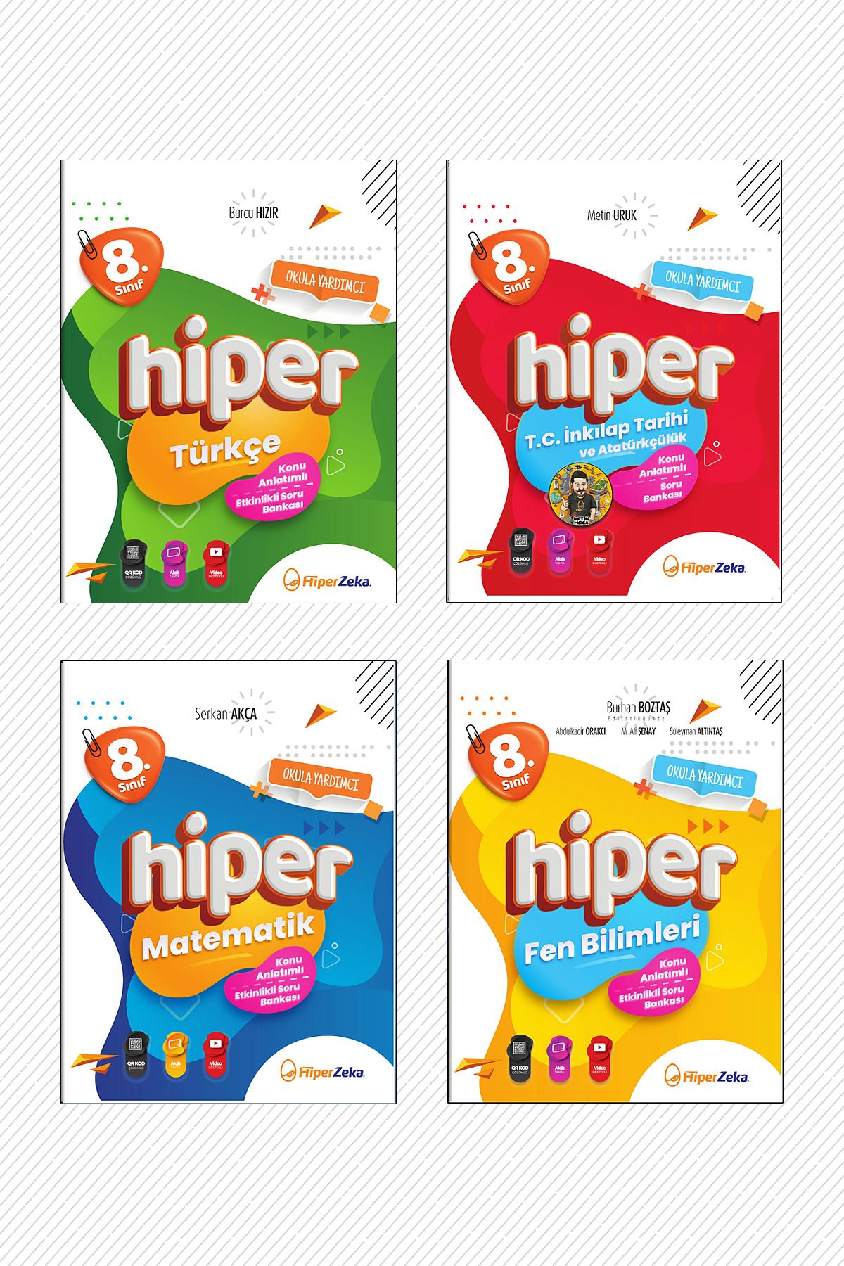Hiper Zeka Yayınları Hiper Zeka Yayınları 8. Sınıf 4'lü Set SB