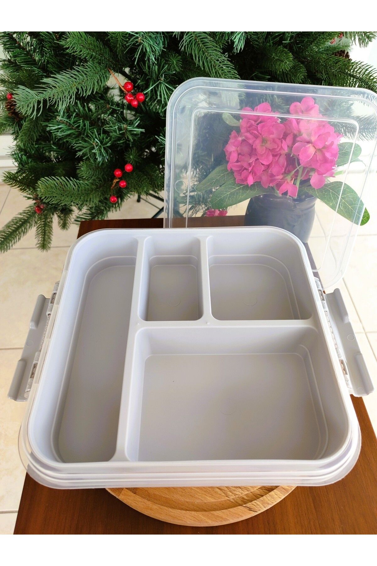 Madame Coco-Modline Layered Box with Bracket Gray Color - 26X24X11 cm 3
