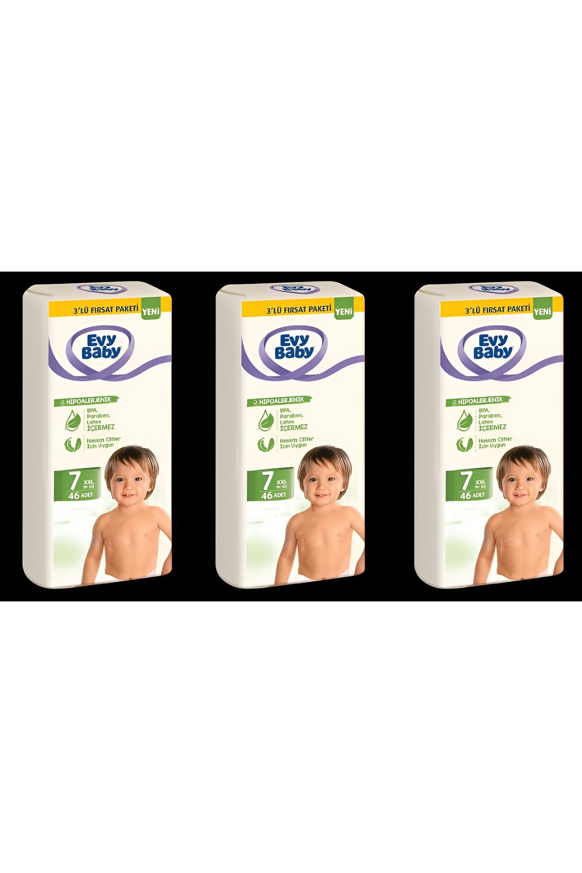 Evy Baby Bebek Bezi 7 Numara XXL 138 Adet (19+ kg )