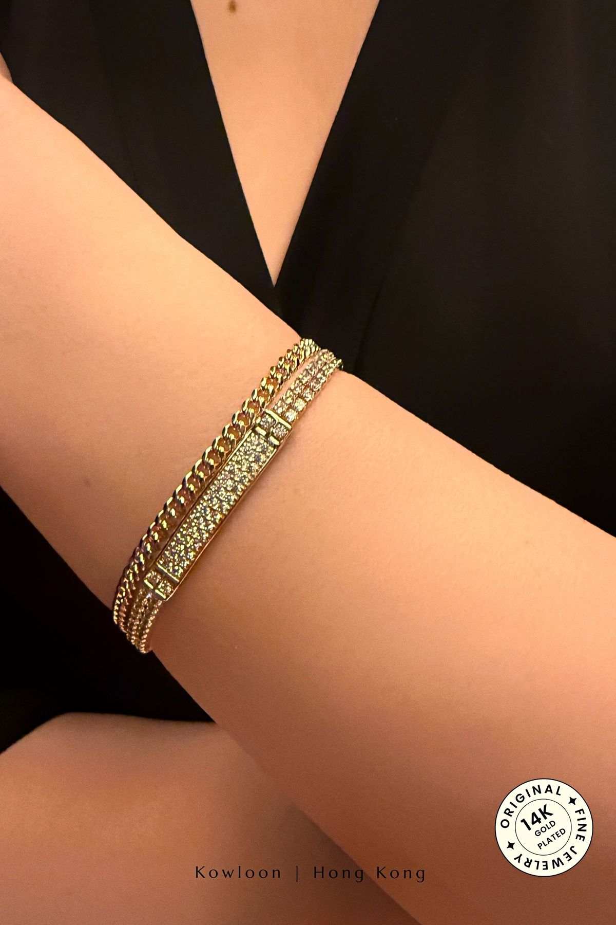 cacharel classic 14K Altın Kaplama Çelik Bileklilk