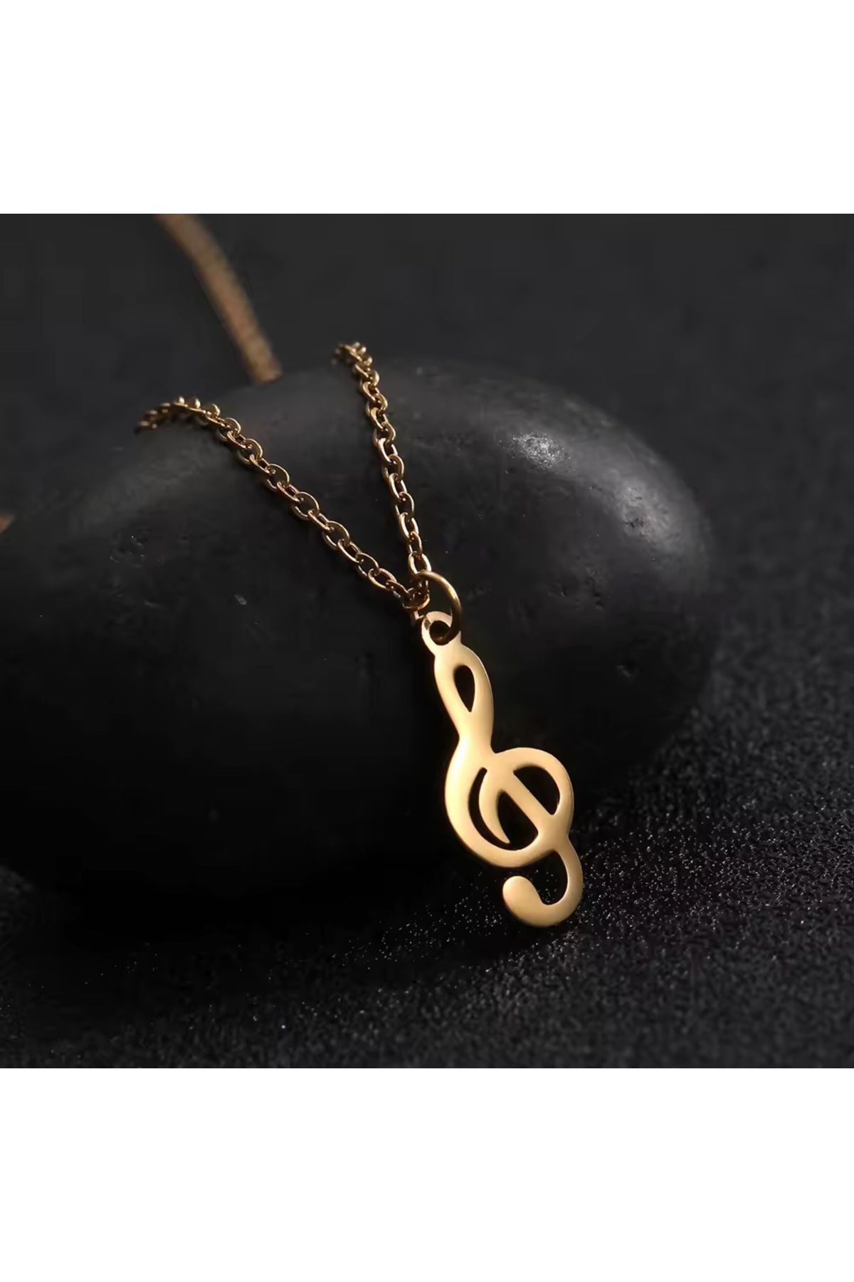 N!da Jewelry Özel Tasarım Müzik Nota 925 Ayar Gümüş Kolye