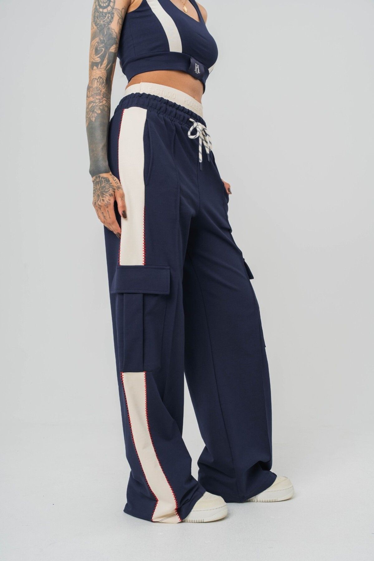 go gang own Seam Patched Baggy Kadın Eşofman Alt