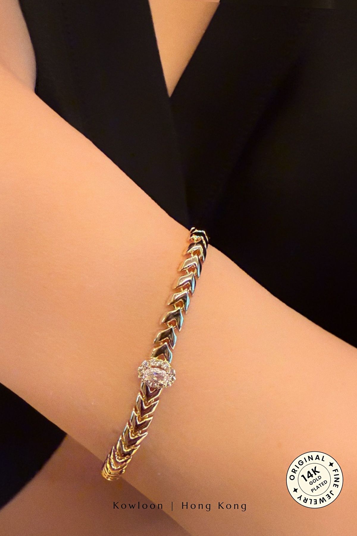 cacharel classic 14K Altın Kaplama Çelik Bileklilk
