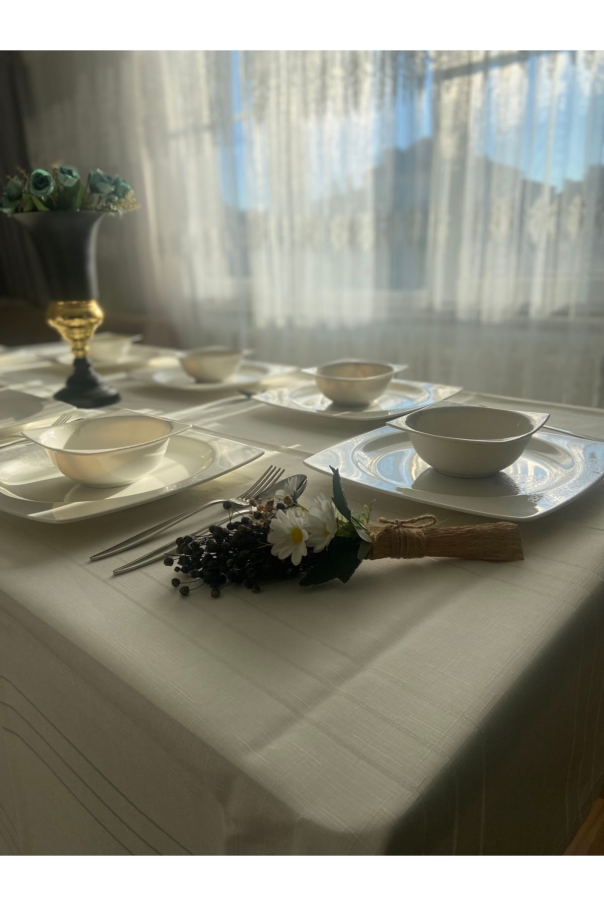 eyup ceyiz F&c Home ®️ Dertsiz, Leke Tutmaz Modern & Şık Tasarım | Masa Örtüsü