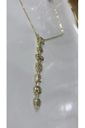 Resta GOLD DÜZ TAŞLI Y KOLYE
