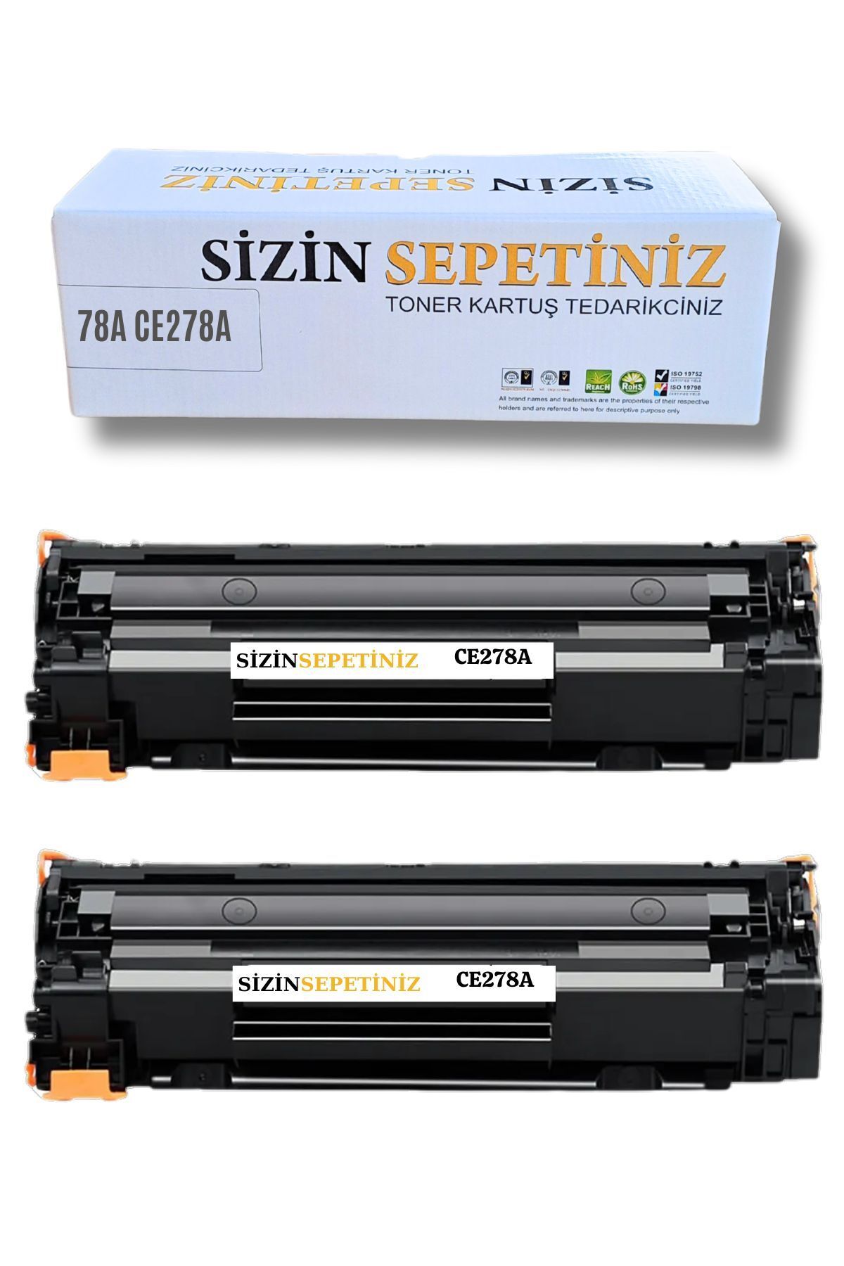 HP LaserJet M1536DNF M1536 MFP P1560 P1566 P1600 P1606 P1606DN 2 adet 278A