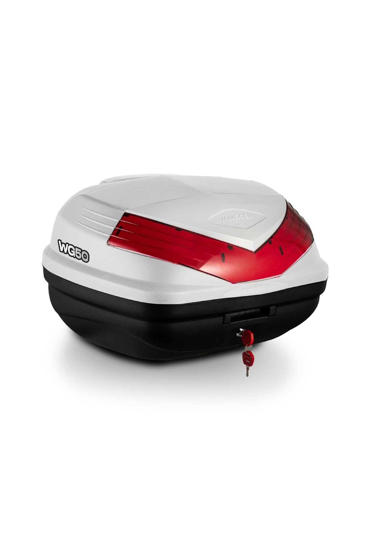 WOGEN BERMOT WOGEN KUBA AROME 125 PRO MOTOSİKLET ARKA ÇANTA 50 LİTRE BSC BEYAZ