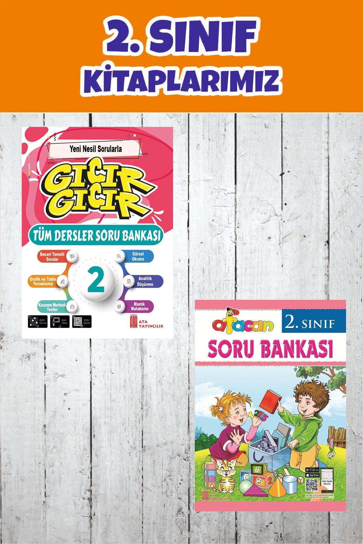 Ata Yayıncılık 2.Sınıf Yeni Nesil Sorularla Gıcır Gıcır Tüm Dersler Soru Bankası + Afacan Soru Bankası