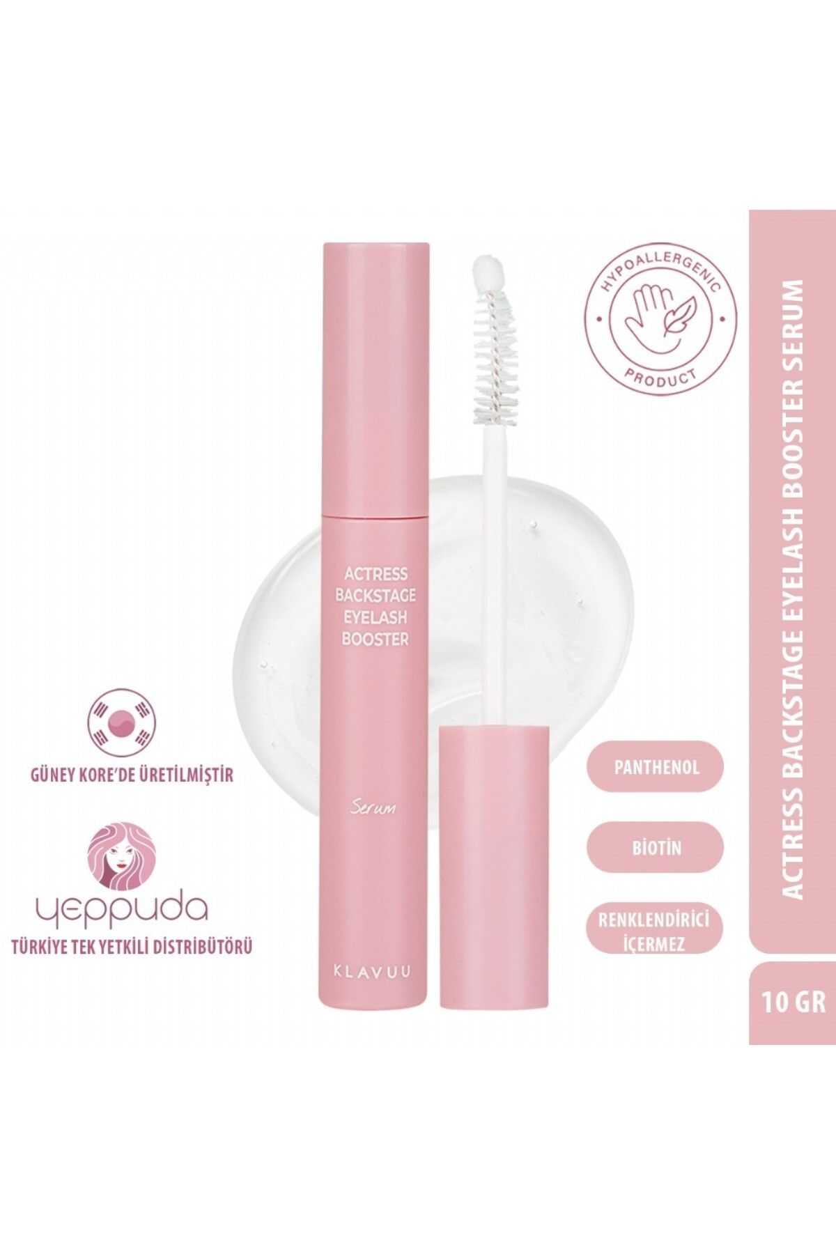 Klavuu Actress Backstage Eyelash Booster Serum - Kaş & Kirpik Besleyici ve Güçlendirici Serum