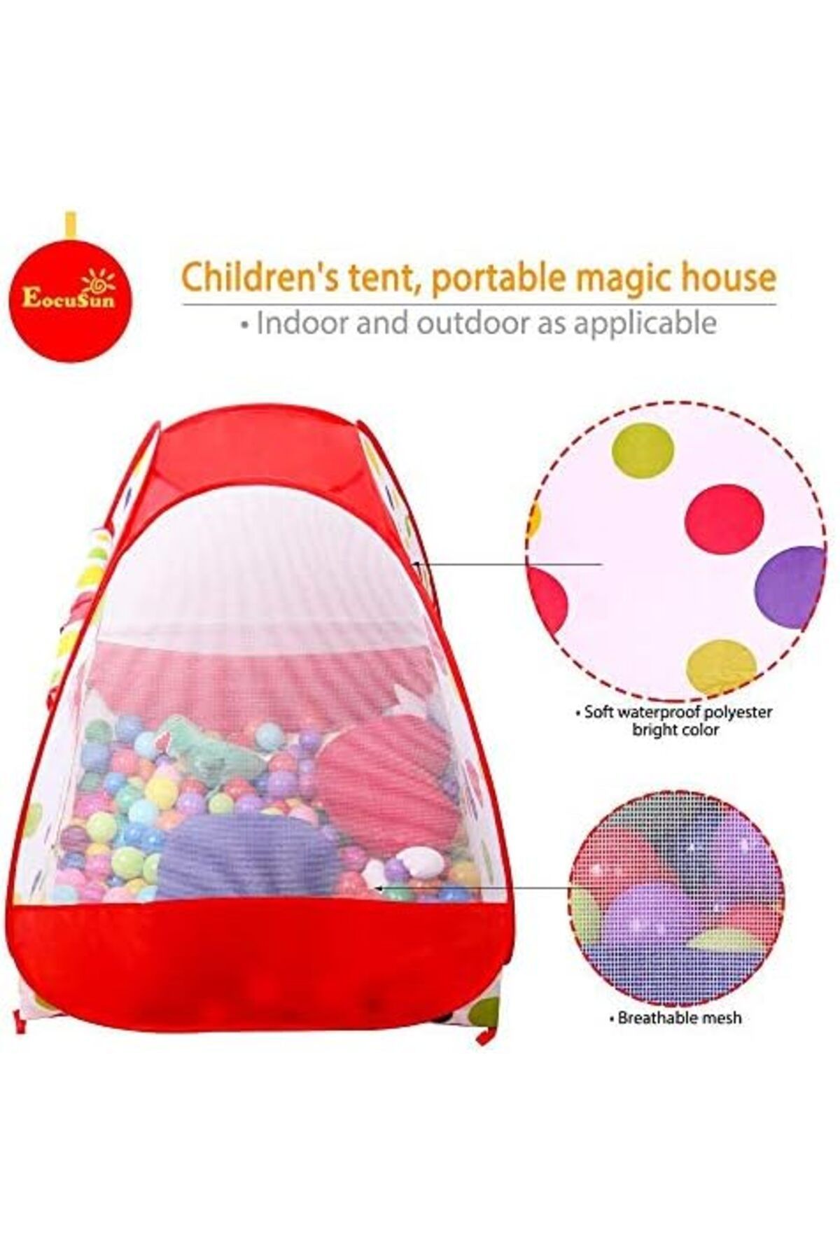 rexa-EocuSun Ball Pit Play Tent 3