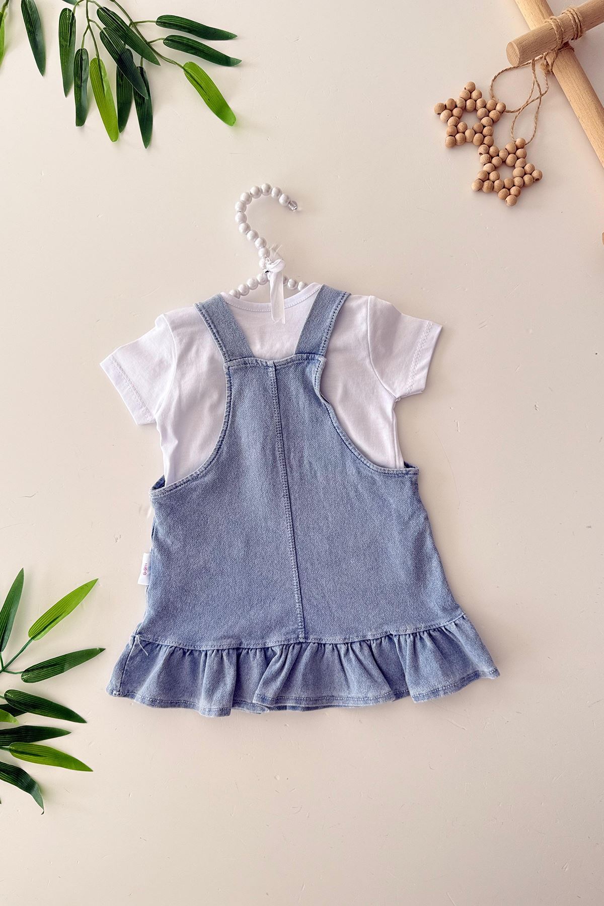 Minigimin Cicileri Miniğimin Cicileri Tavşan İşleme Detaylı Kız Bebe Jile Takım - Mavi fotoğrafı 2 (önizleme)