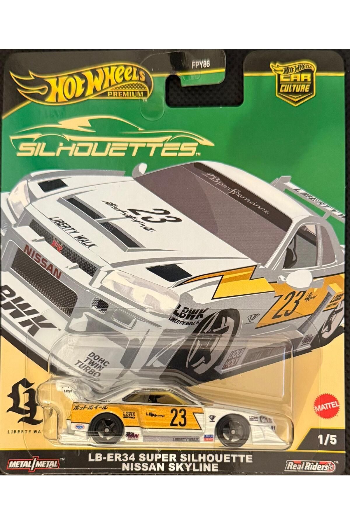 HOT WHEELS Premium Car Culture Silhouettes LB-ER Super Silhouette Nissan Skyline JBK59