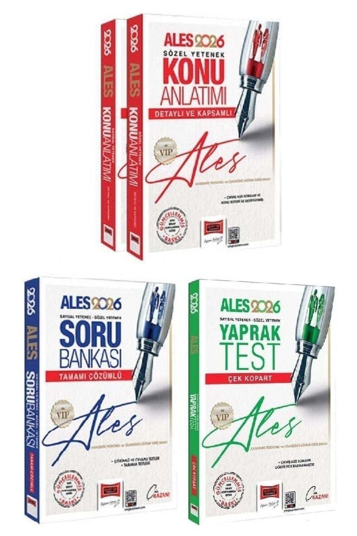 Yargı Yayınları Yargı 2026 ALES VIP Konu + Soru Bankası + Yaprak Test 3 lü Set Yargı Yayınları