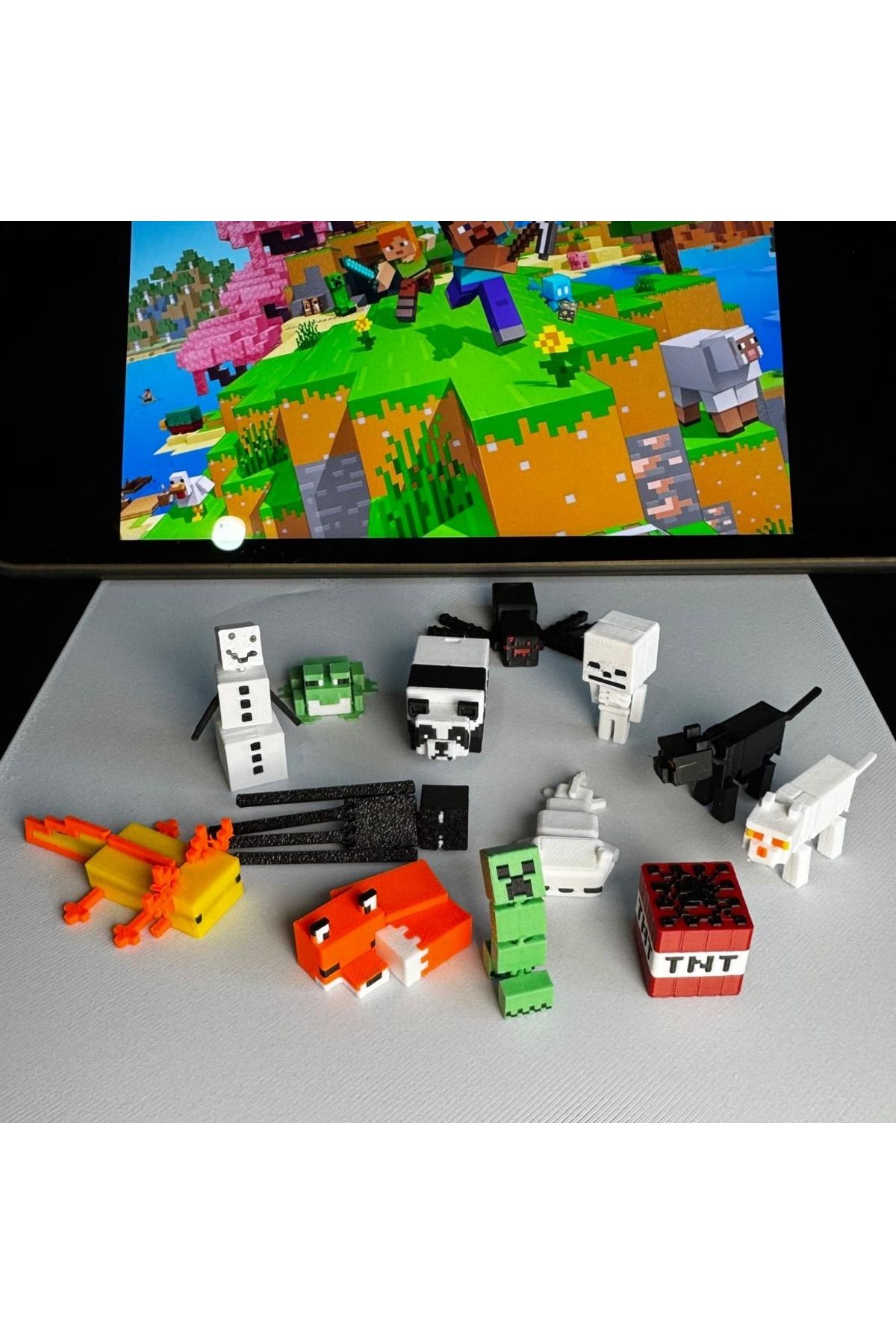 w house Minecraft 13 Parça Mini Figür Seti Oyuncak (EKLEMLERİ HAREKETLİ FİGÜRLER İÇERİR) Minecraft Oyuncak