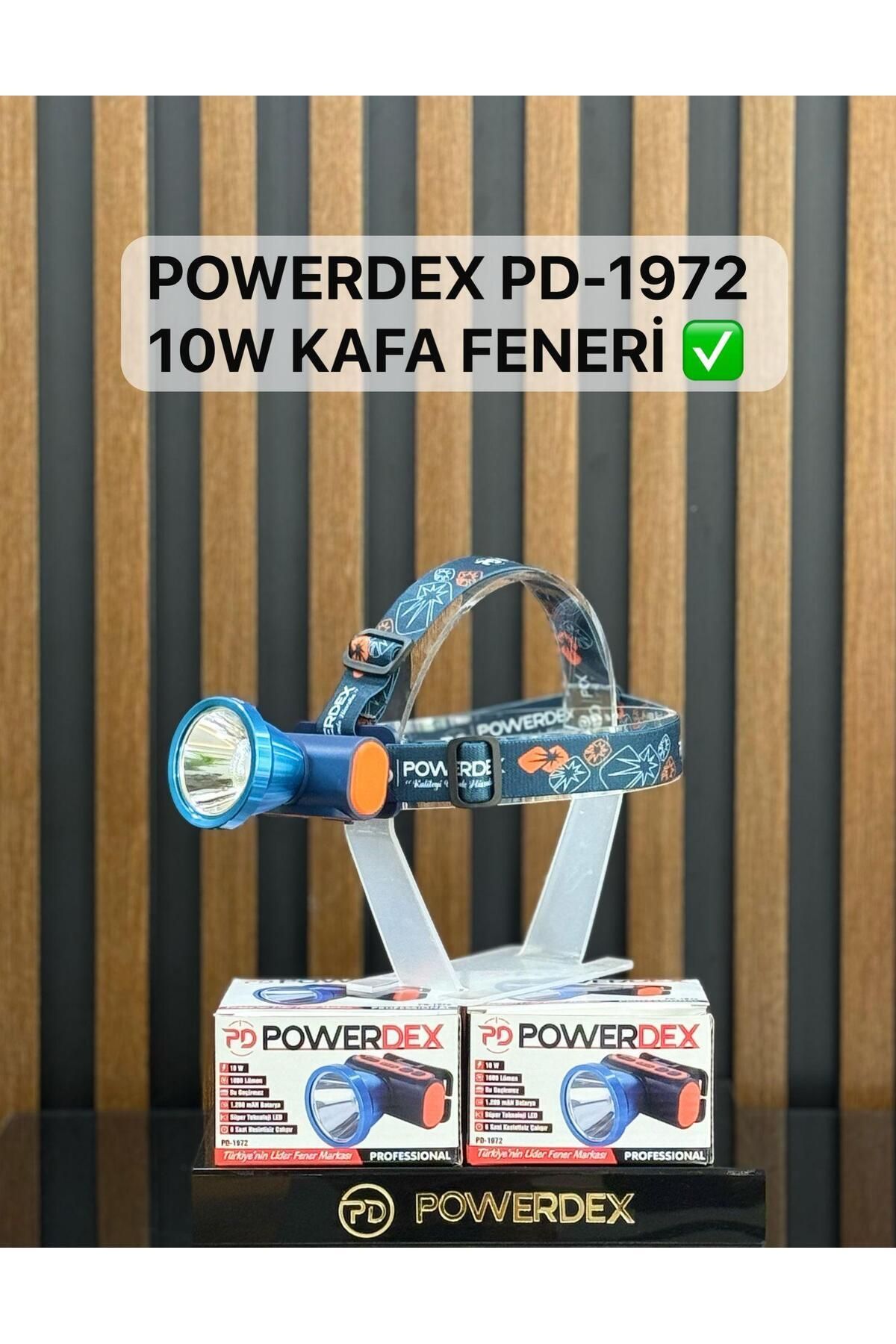 powerdex PD-1972 Şarjlı Kafa Feneri