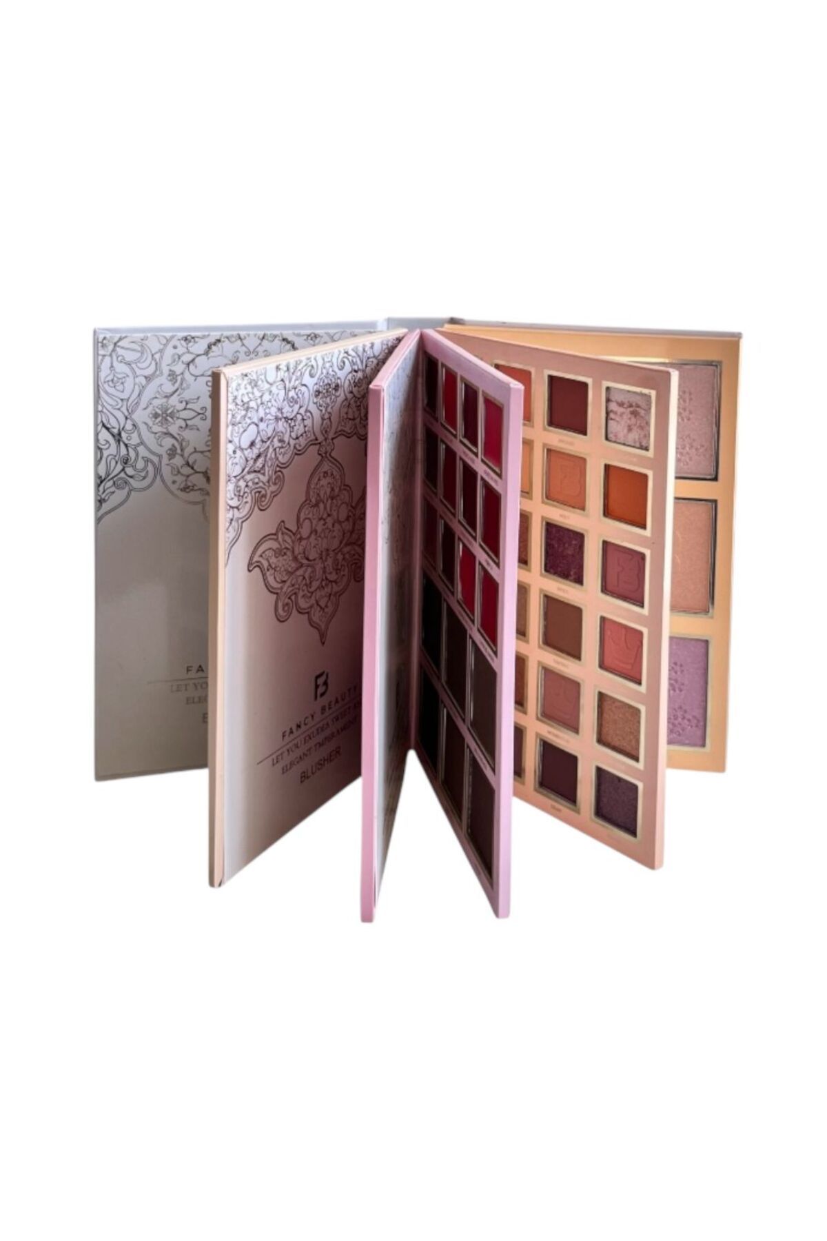Fancy-5-layer makeup palette that includes all your beauty tools in one elegant and practical design. 3
