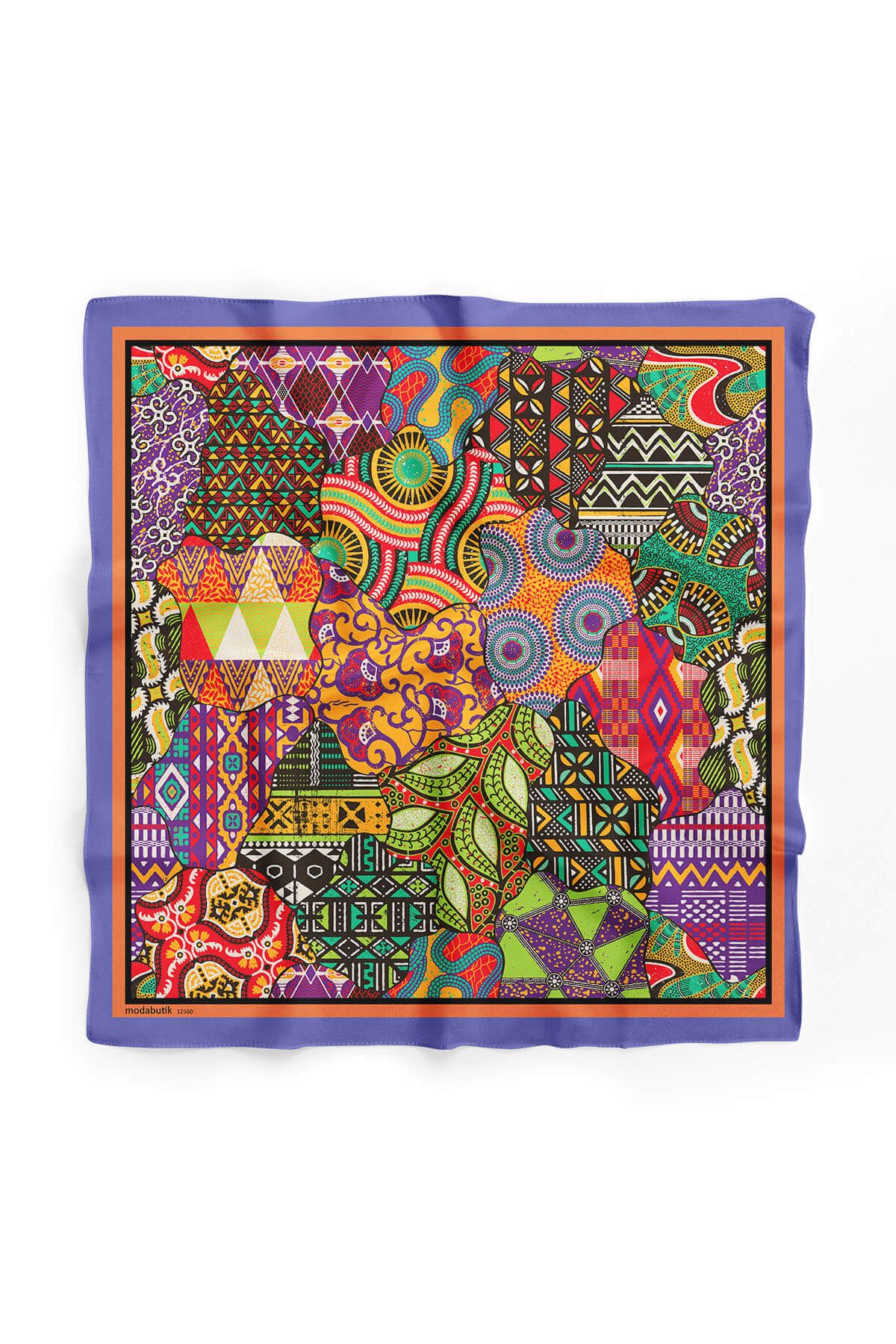 Modabutik Bandana Colorfulă Africană Femeie - 55x55