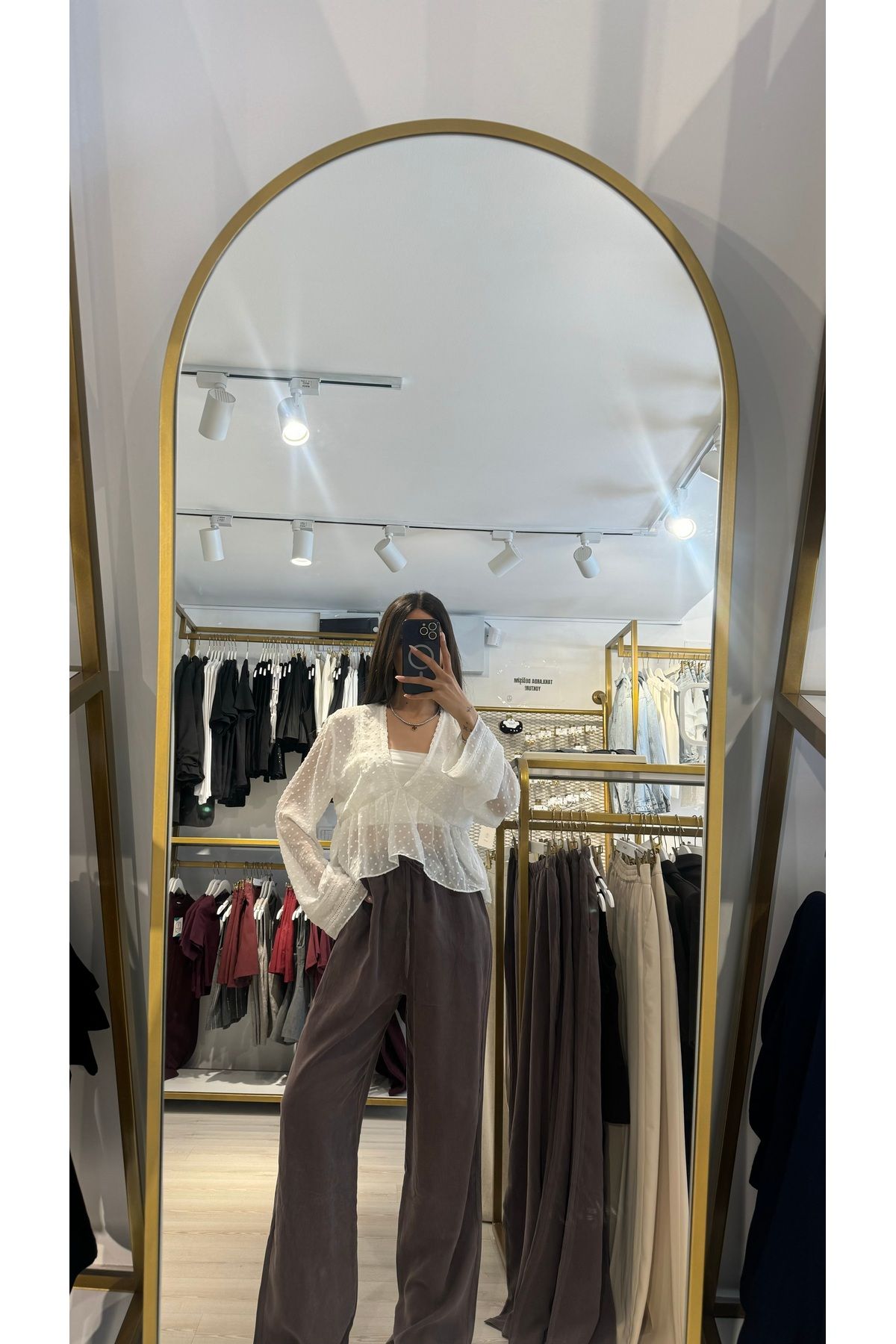 Boutique Mint Kahverengi Modal Kumaş Pantolon