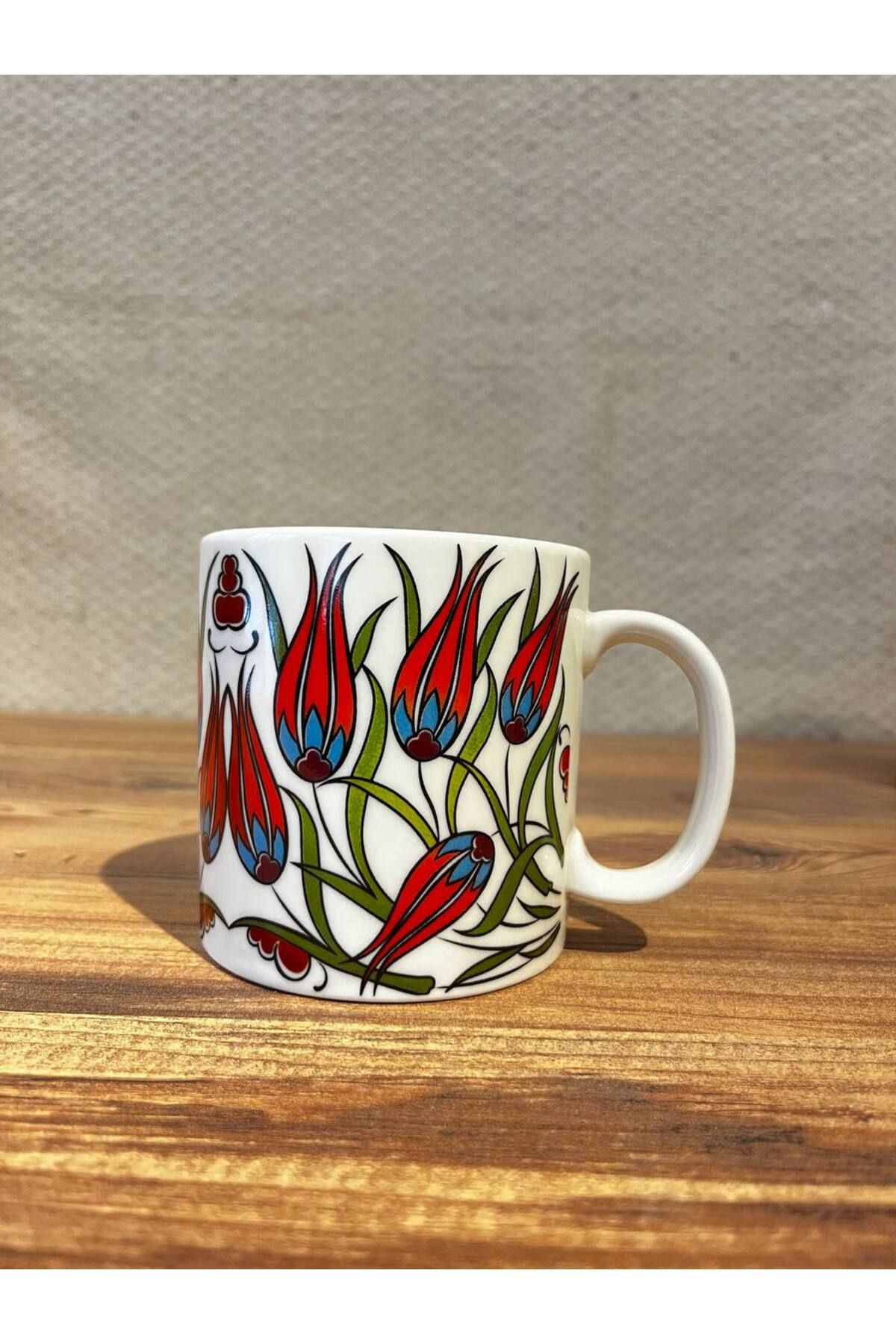 ColorCraft KUPA MUG FİLTRE KAHVE PORSELEN ÇİNİ DESEN