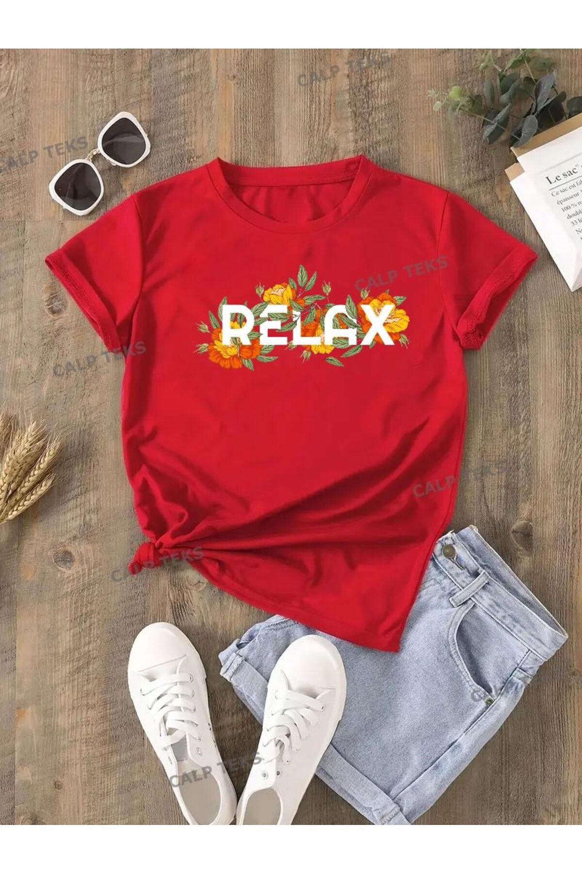 CALP TEKS RELAX BASKILI OVERSİZE TİŞÖRT
