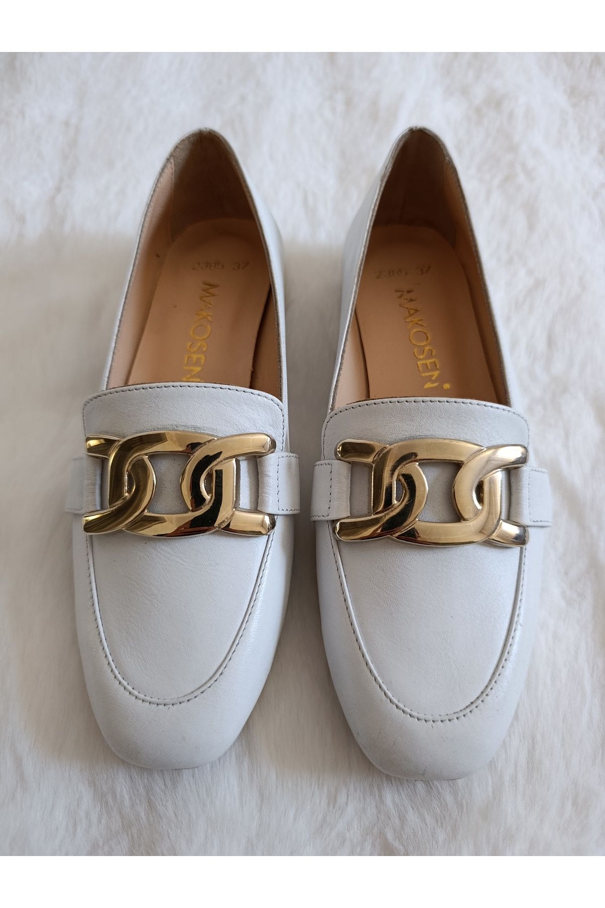 Ay Shoes Kadın Deri Babet 34-42 Numara
