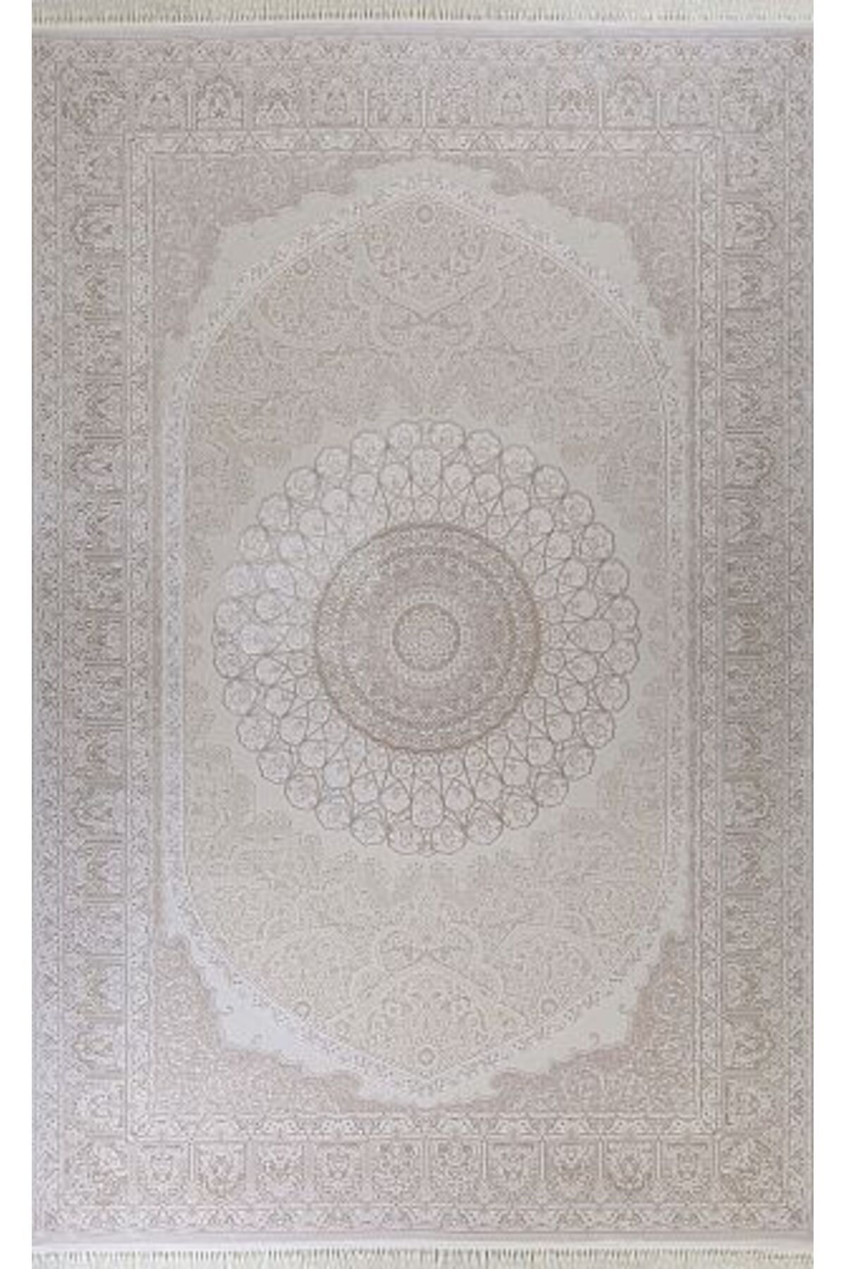 Gabardin Gloria 9077F Krem Serisi Viskon Akrilik Salon Oturma Yatak Odası Halısı