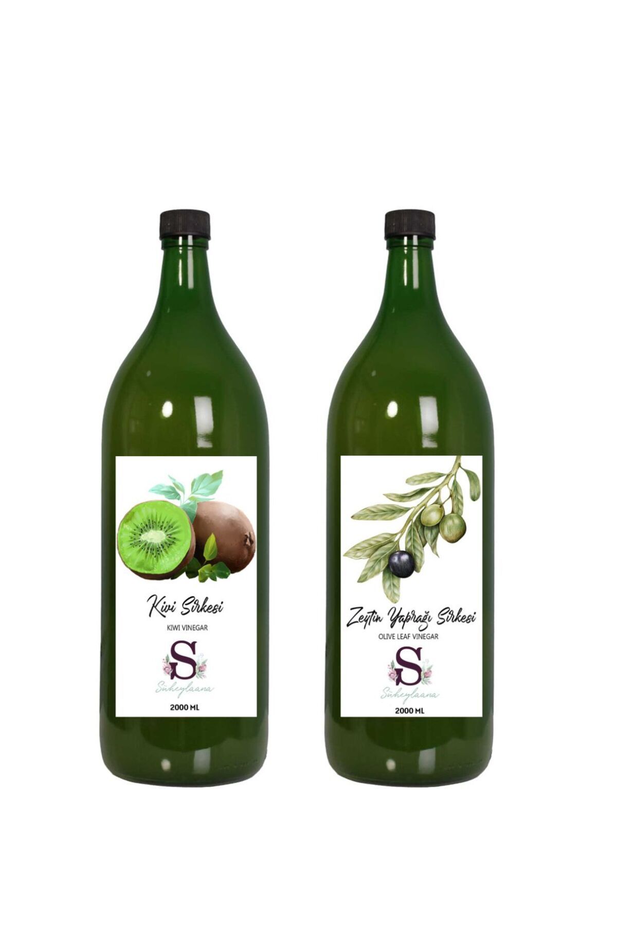 Süheylaana Doğal Kivi Sirkesi 2000 Ml - Doğal Zeytin Yaprağı Sirkesi 2000 Ml