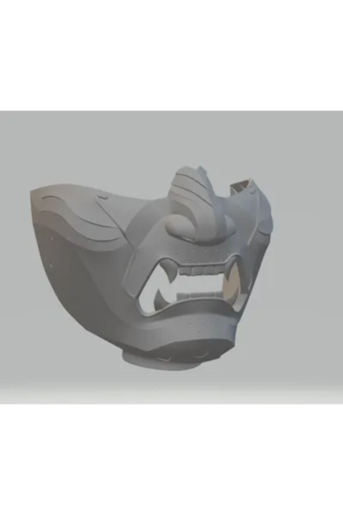 3d model s Ghost of Tsushima Esintili Maske – 3D Üretim Aksesuar