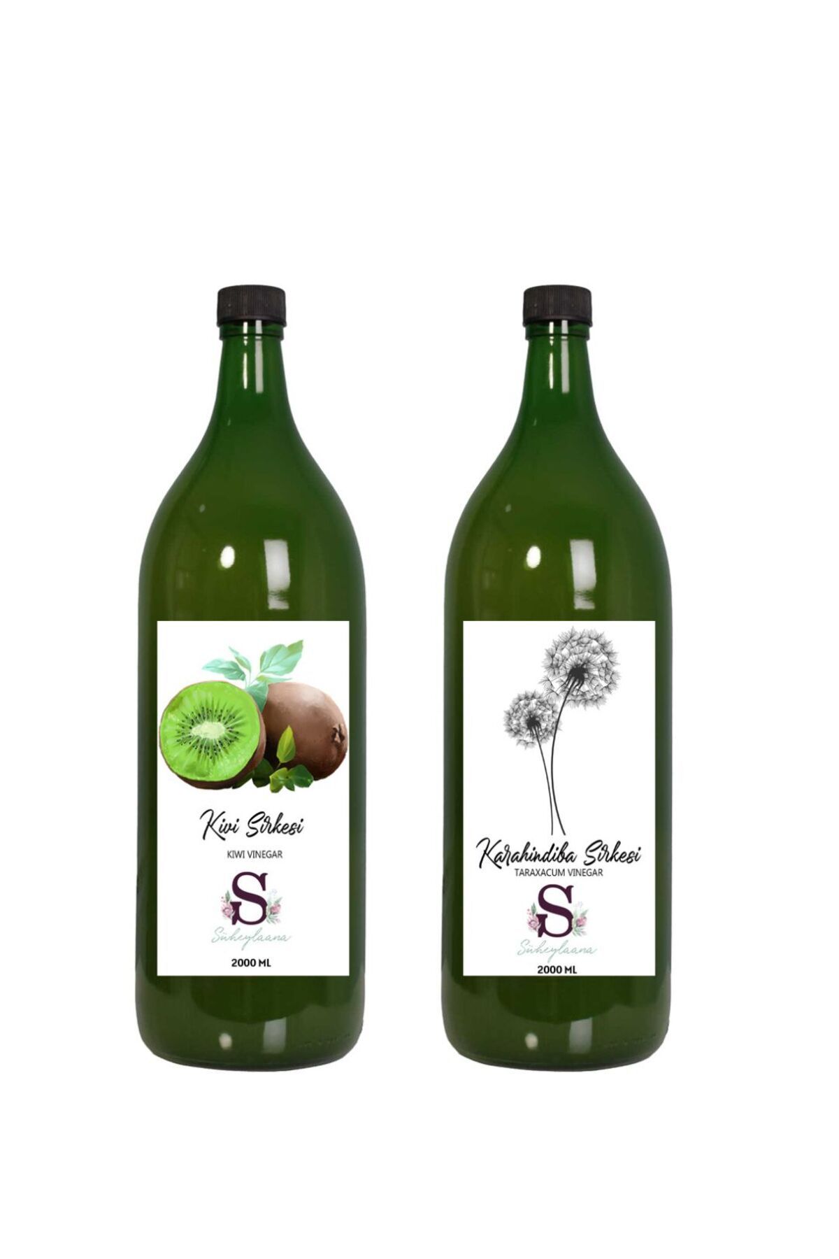 Süheylaana Doğal Kivi Sirkesi 2000 Ml - Doğal Karahindiba Sirkesi 2000 Ml