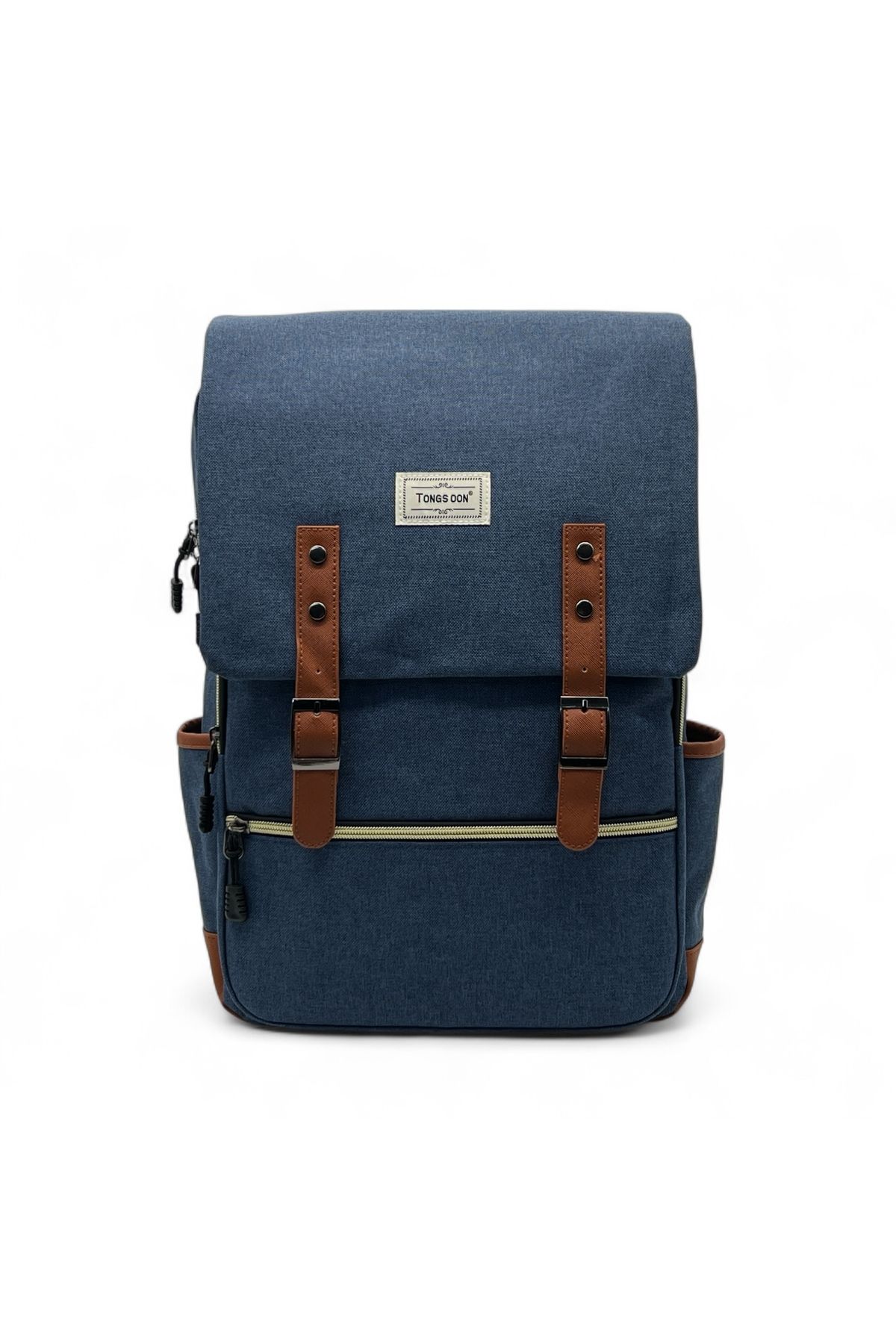 Shihon-Stylish canvas backpack with magnetic closure 1