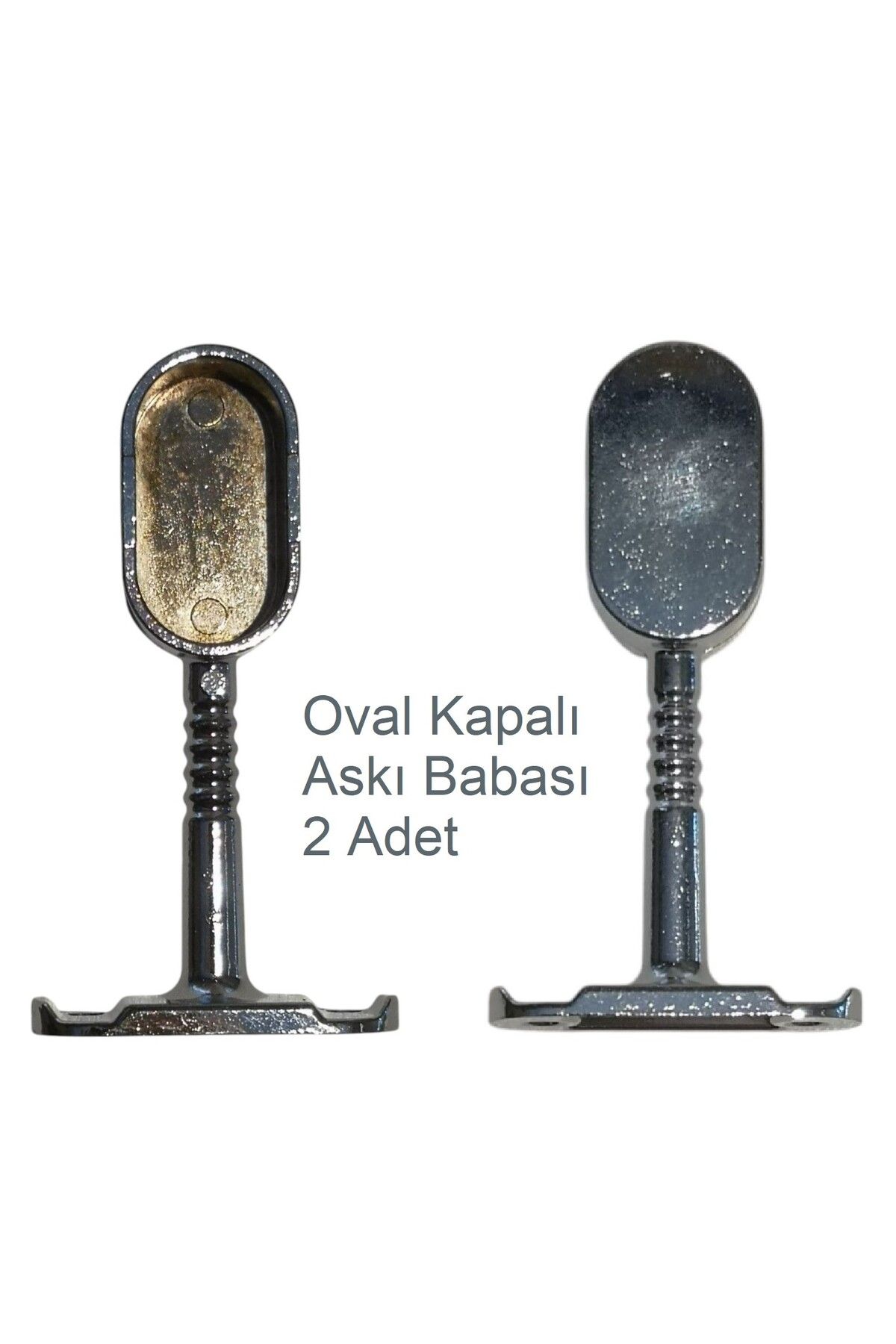Adilon Oval Askı Babası Kapalı (2 Adet)