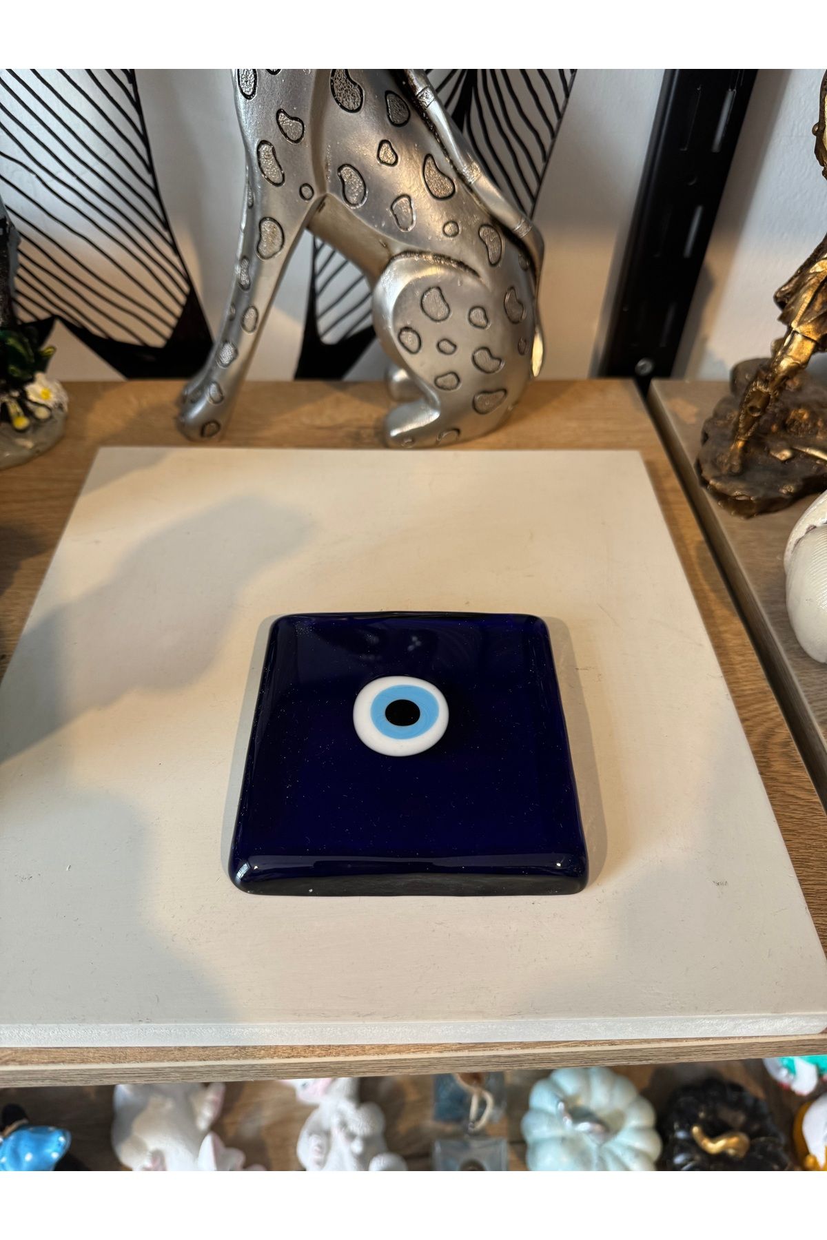 Atak Hediyelik Cam nazarlık banyo gideri 10x10 cm