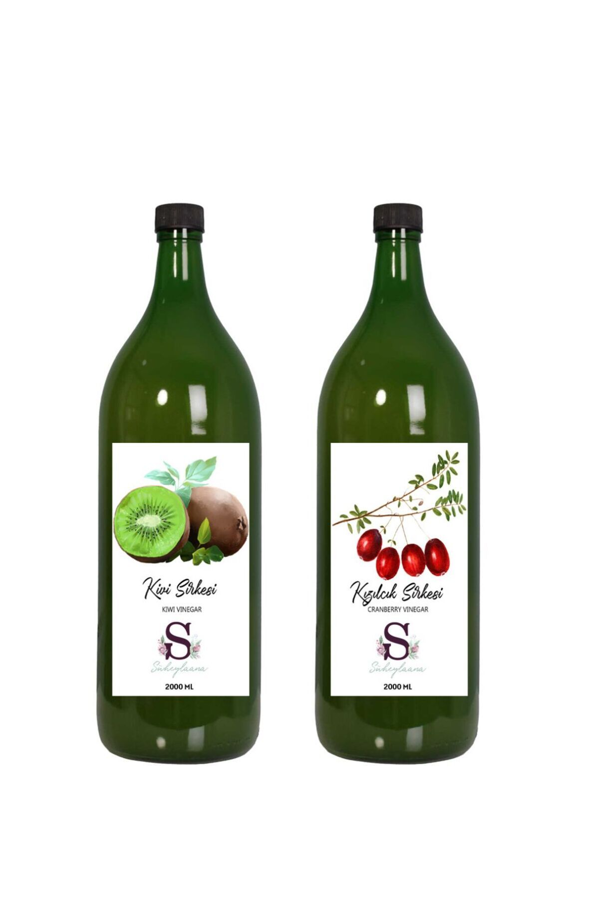 Süheylaana Doğal Kivi Sirkesi 2000 Ml - Doğal Kızılcık Sirkesi 2000 Ml