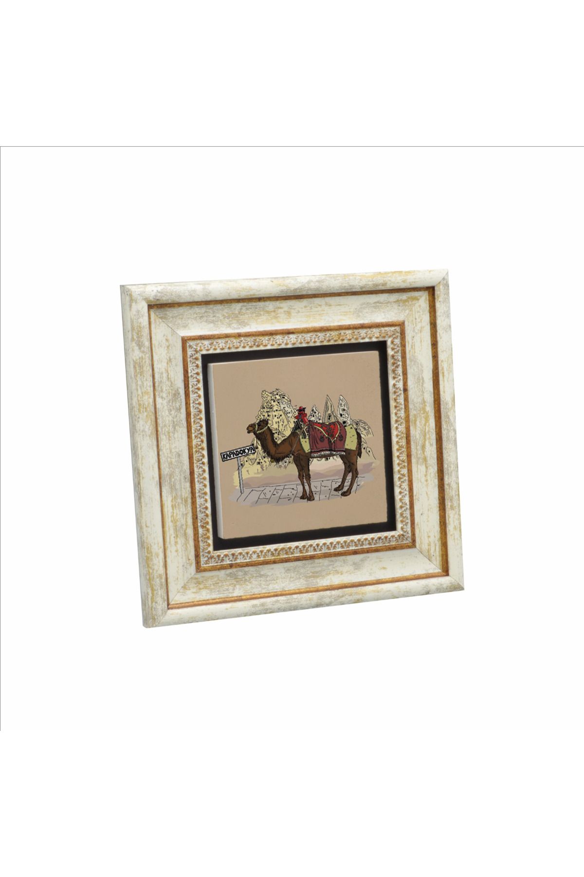 Sadrazam Kapadokya Baskılı Doğaltaş Tablo (20 X 20 KRT-117)