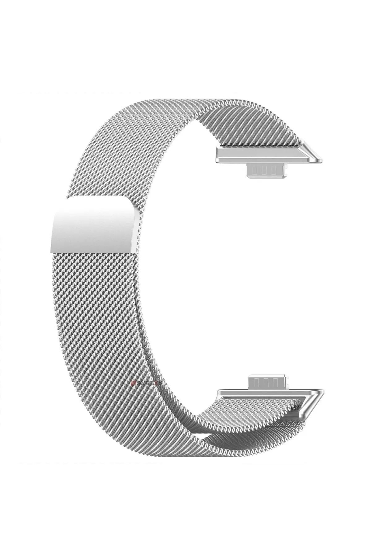 Dmay Huawei Watch Fit 3 Uyumlu Milano Hasır Örgü Metal Kordon
