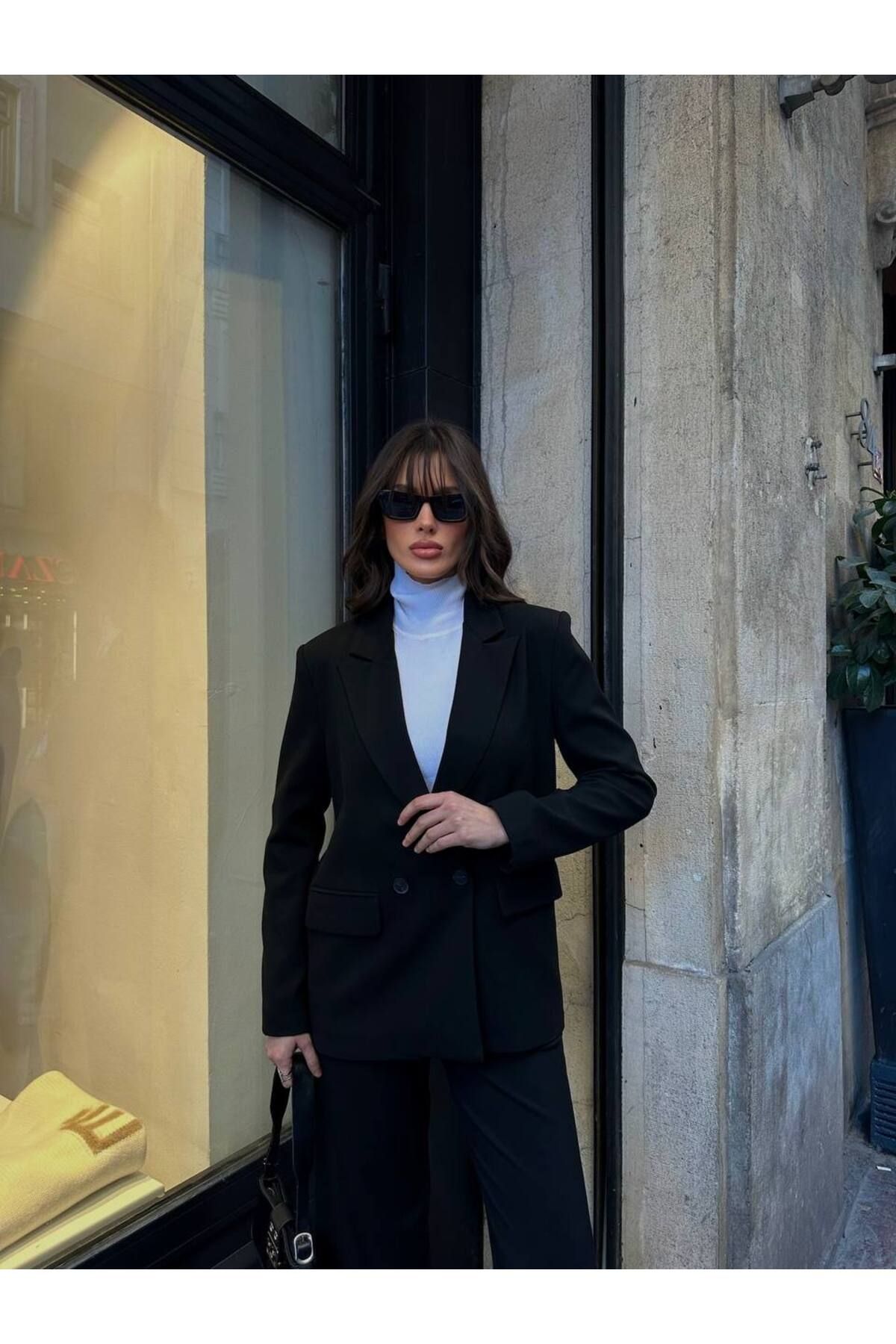 Alen Kiki Kruvaze Oversize Blazer Ceket