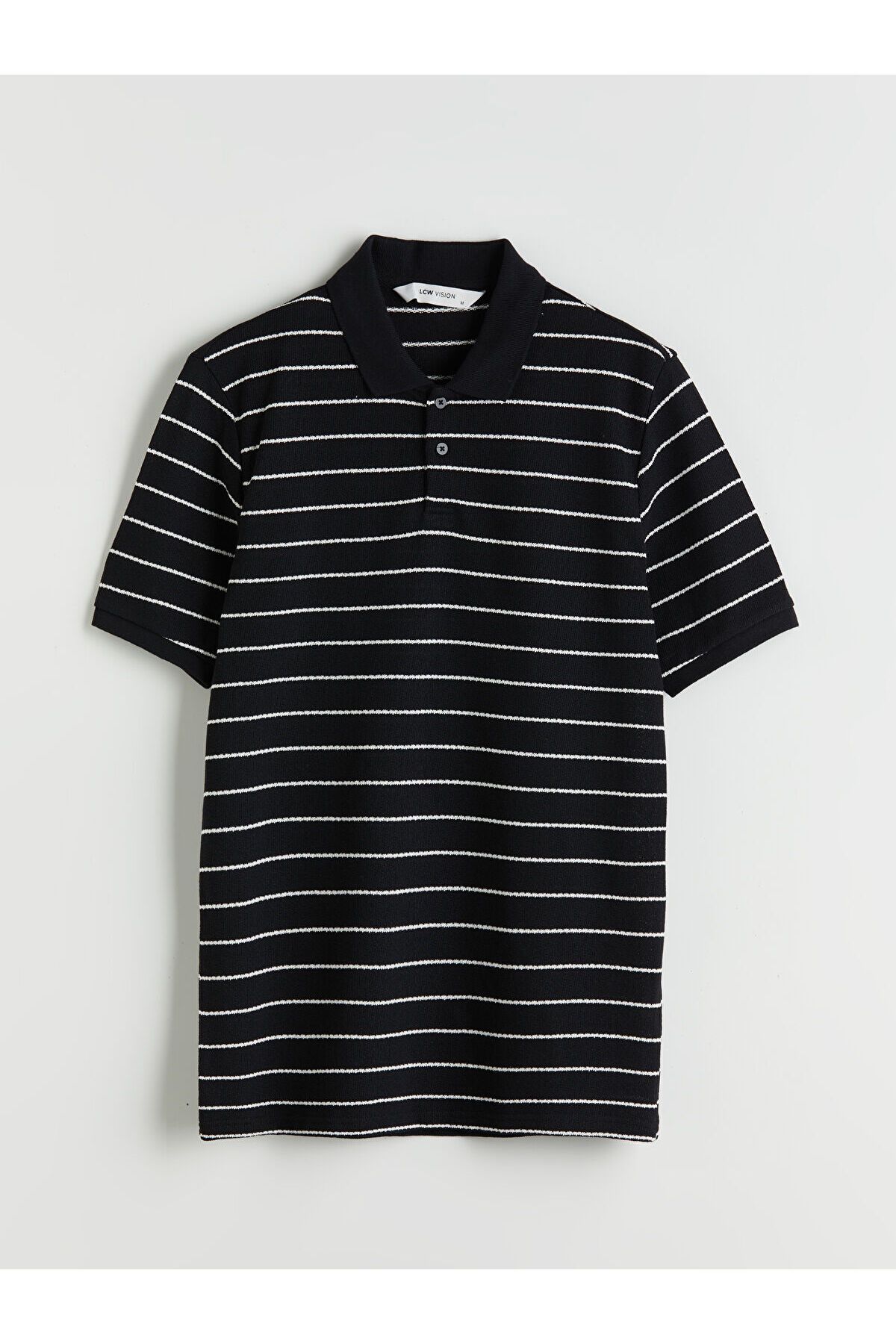 LC Waikiki Polo Yaka Çizgili Penye Erkek Tişört