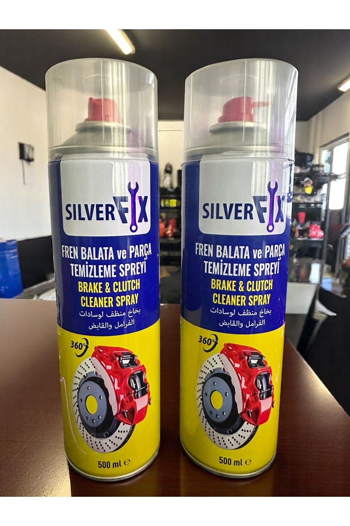 ANG TEMİZLİK SilverFix Fren Balata Yağ Kir Parça Temizleme Spreyi 500Ml 2 Adet