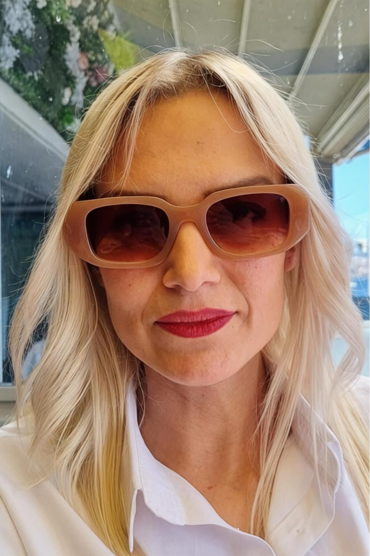 Mood Agenda Kadın Julia Dikdörtgen Kalın Çerçeveli Vintage Model Güneş Gözlüğü