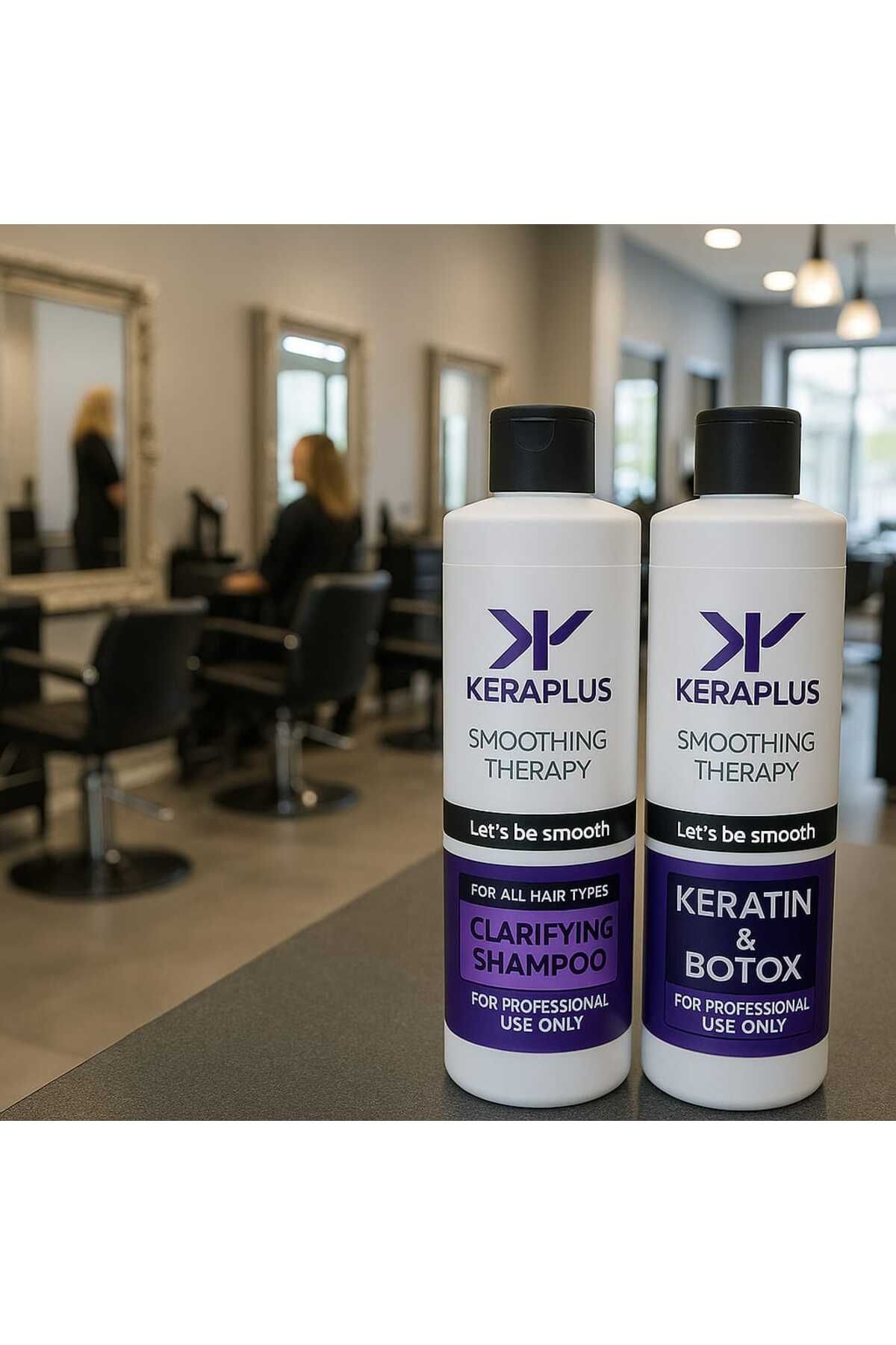 KERAPLUS Keratin & Botox Saç Bakım Seti – Düzleştirici & Pürüzsüzleştirici Etki | Profesyonel Seri