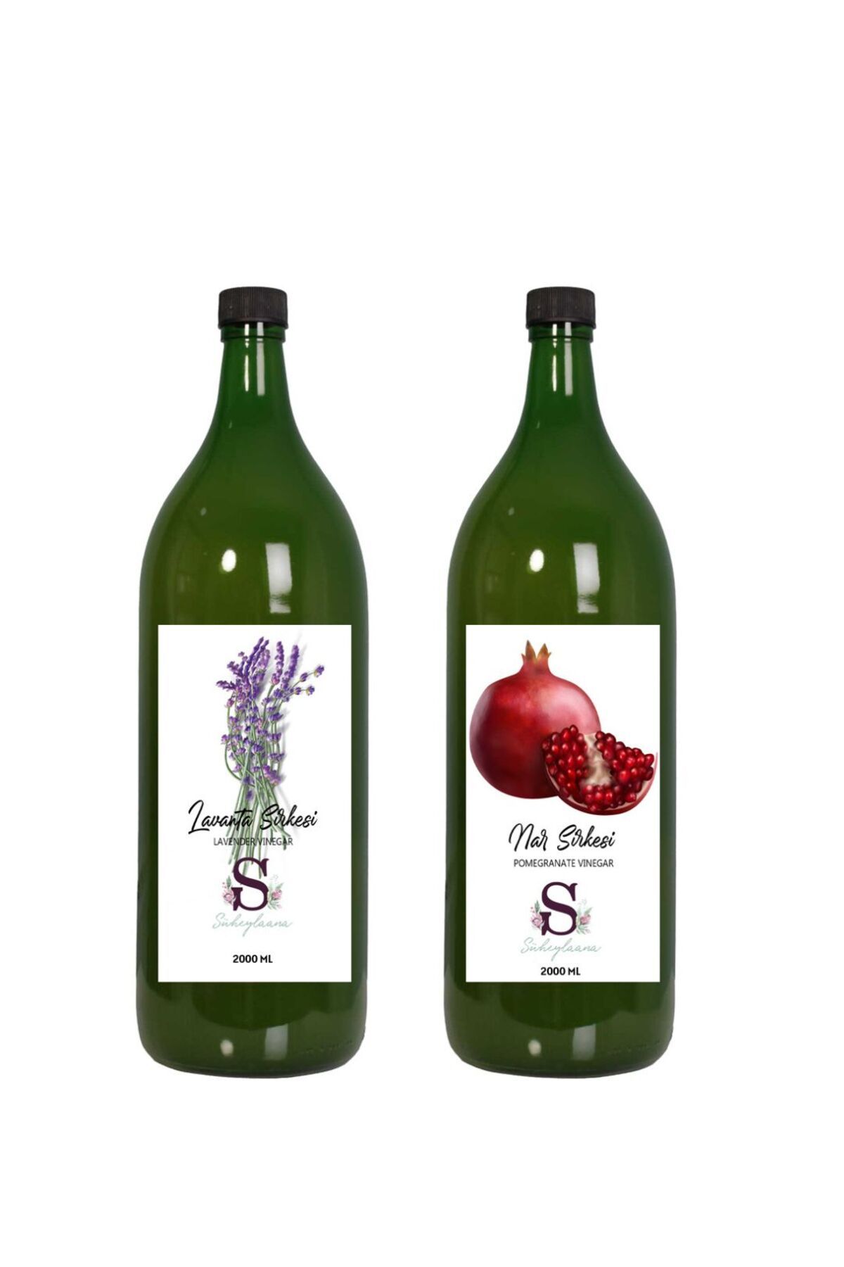 Süheylaana Doğal Lavanta Sirkesi 2000 Ml - Doğal Nar Sirkesi 2000 Ml